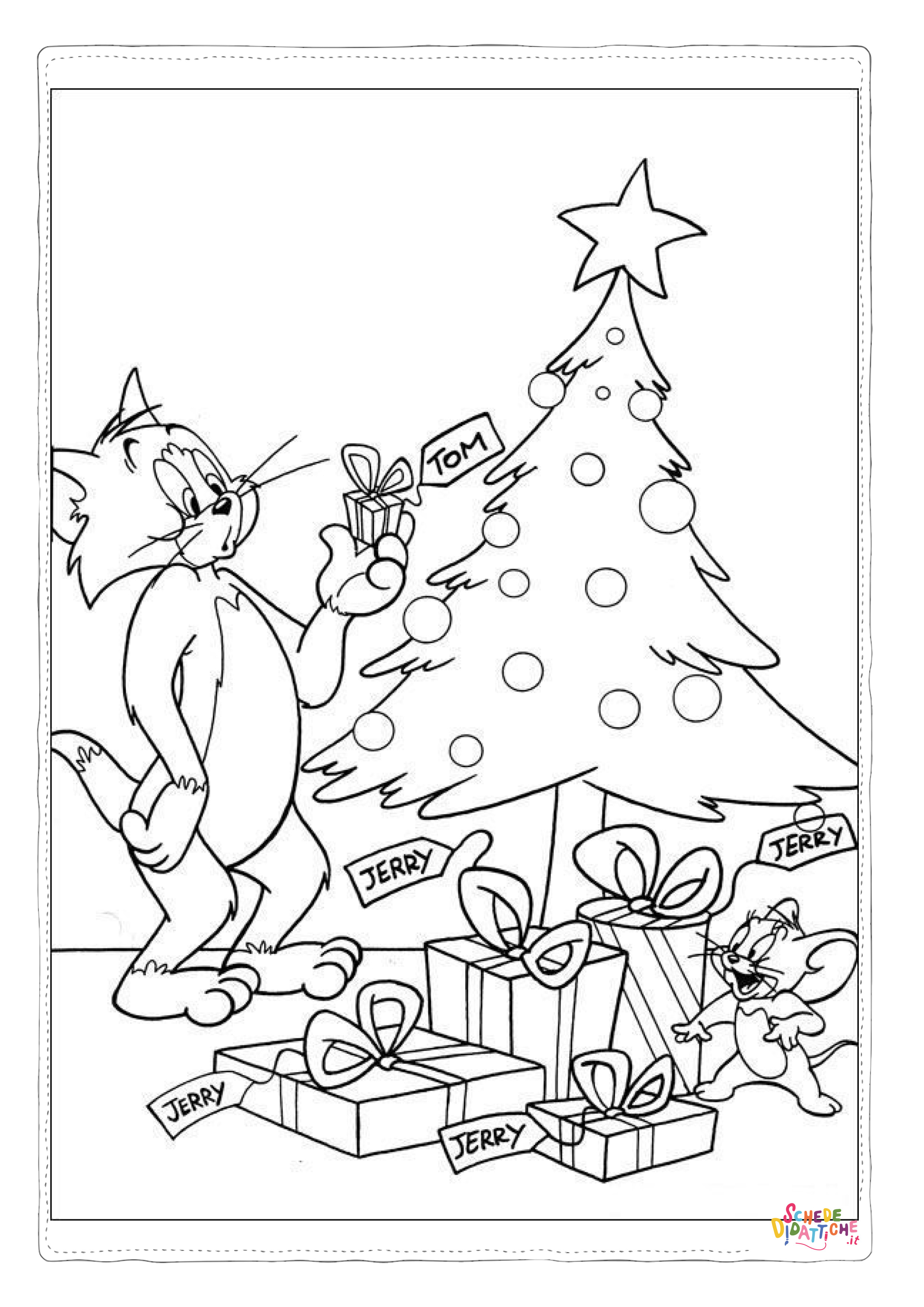 Disegno "Disegno di Tom e Jerry da stampare e colorare 81" Disegno di Tom e Jerry da stampare e colorare 81