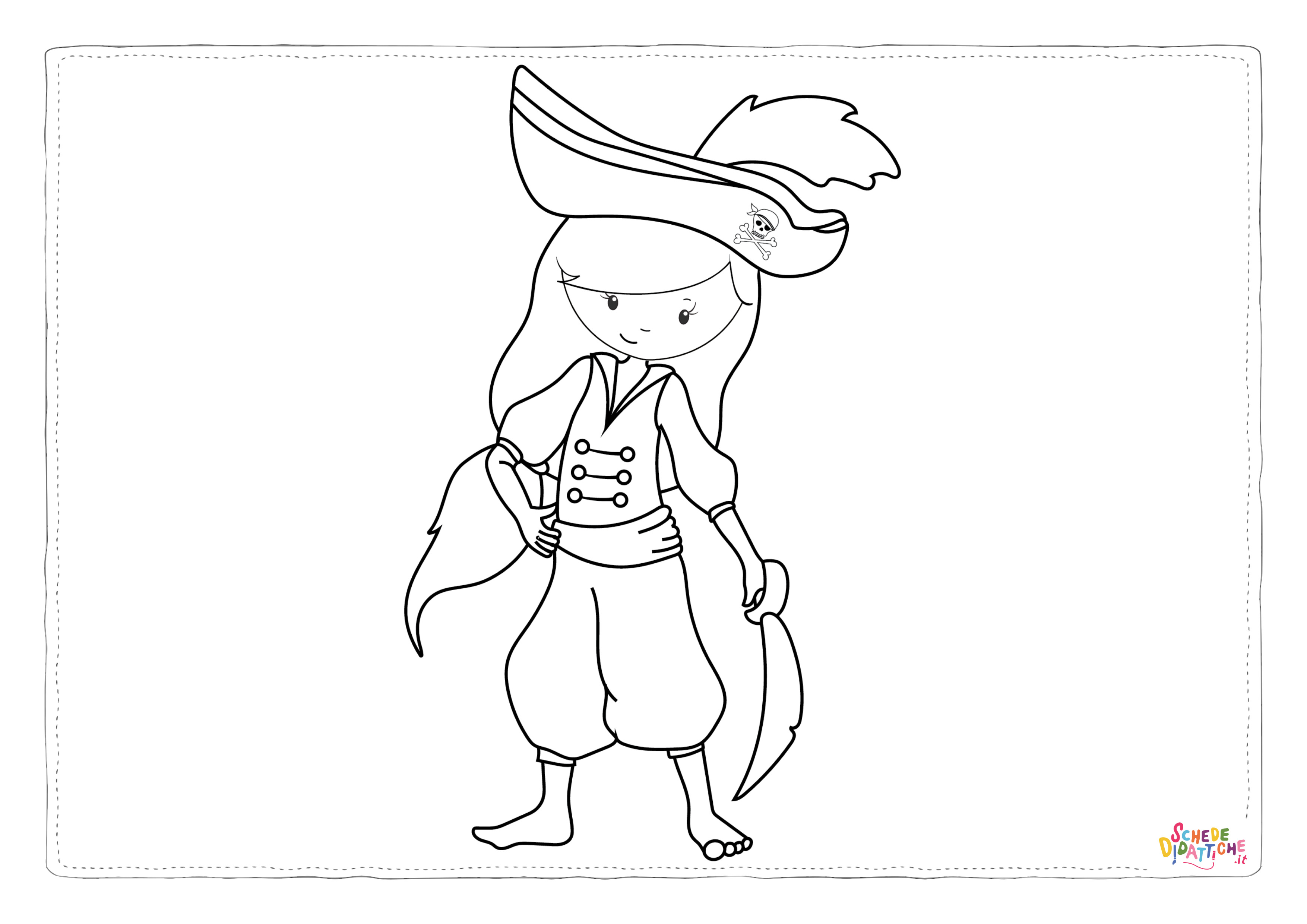 Disegno "PIRATE GIRL STAMPS-11" PIRATE GIRL STAMPS-11