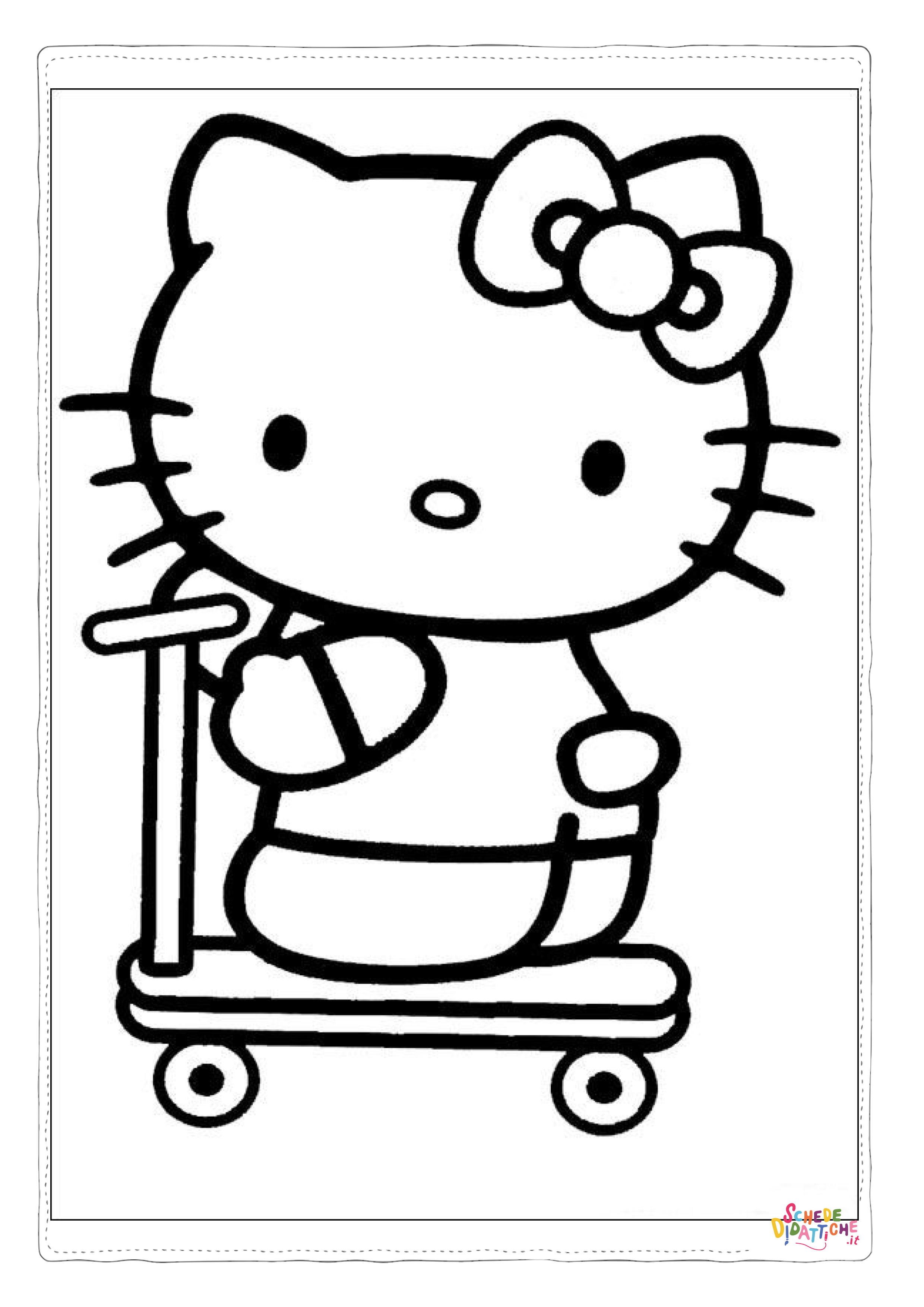 Disegno di Hello Kitty da stampare e colorare 128