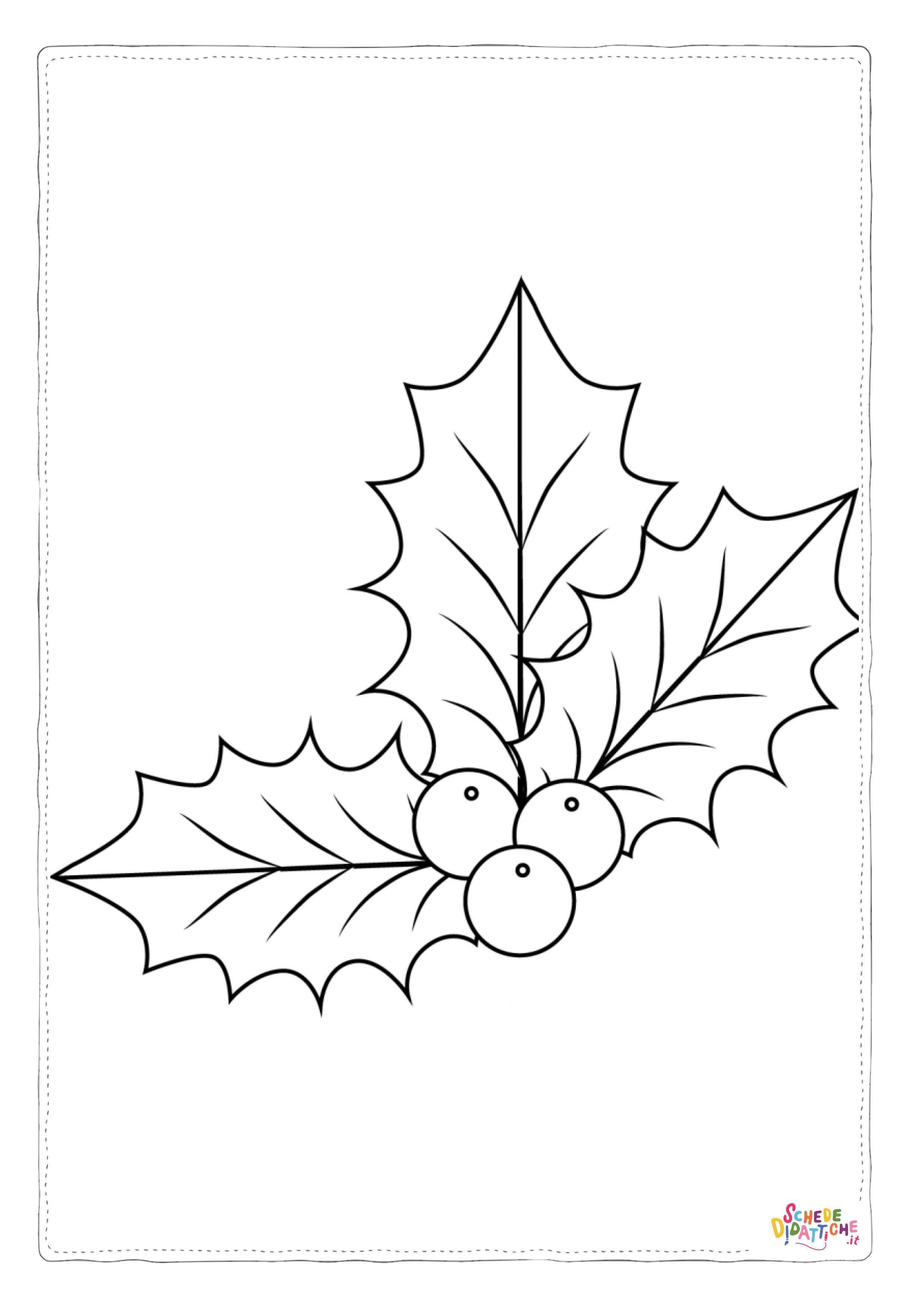 Disegno di pungitopo da stampare e colorare 14