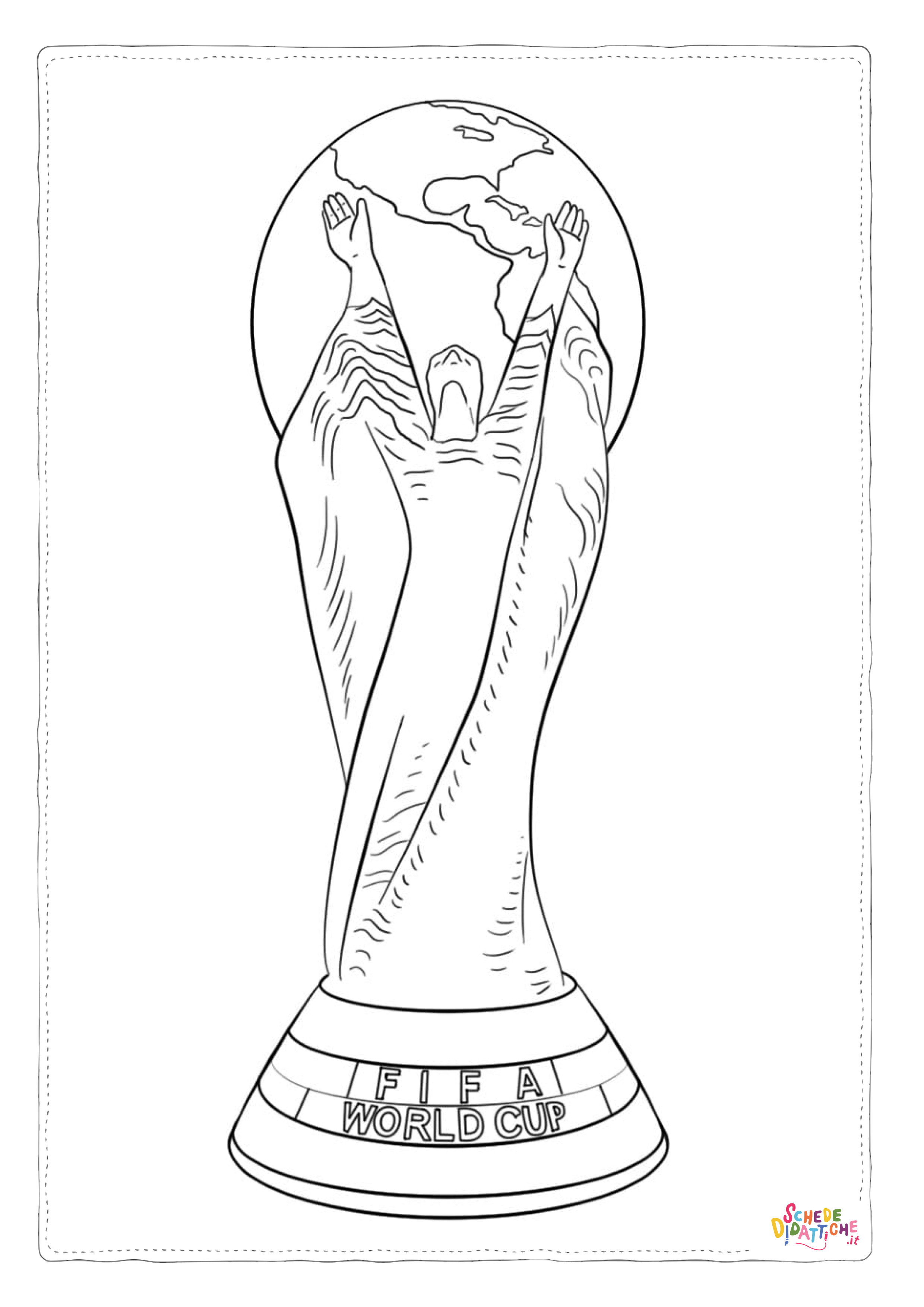 Disegno "Disegno di coppa e trofeo da stampare e colorare 3" Disegno di coppa e trofeo da stampare e colorare 3