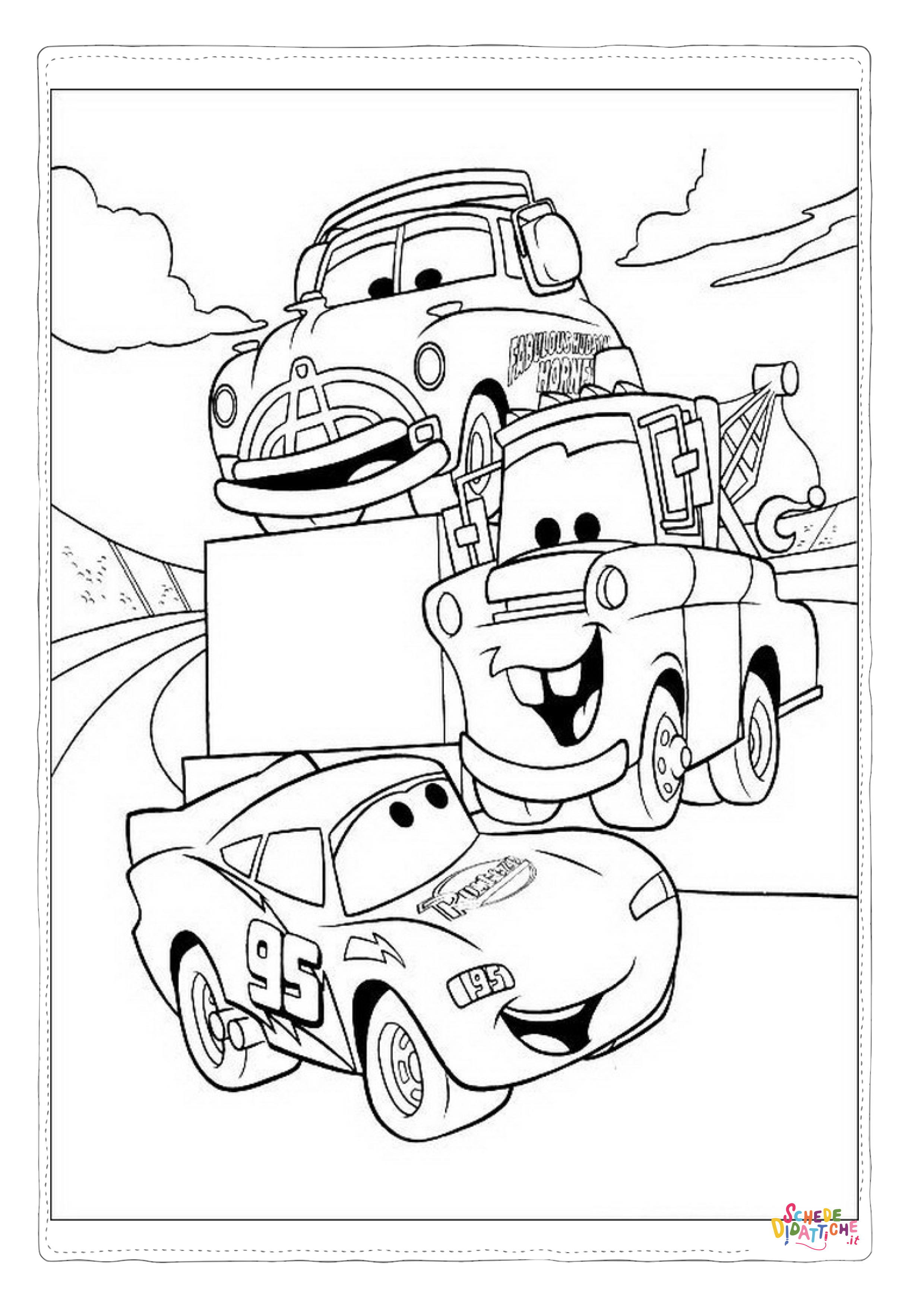 Disegno "Disegno di Cars da stampare e colorare 193" Disegno di Cars da stampare e colorare 193