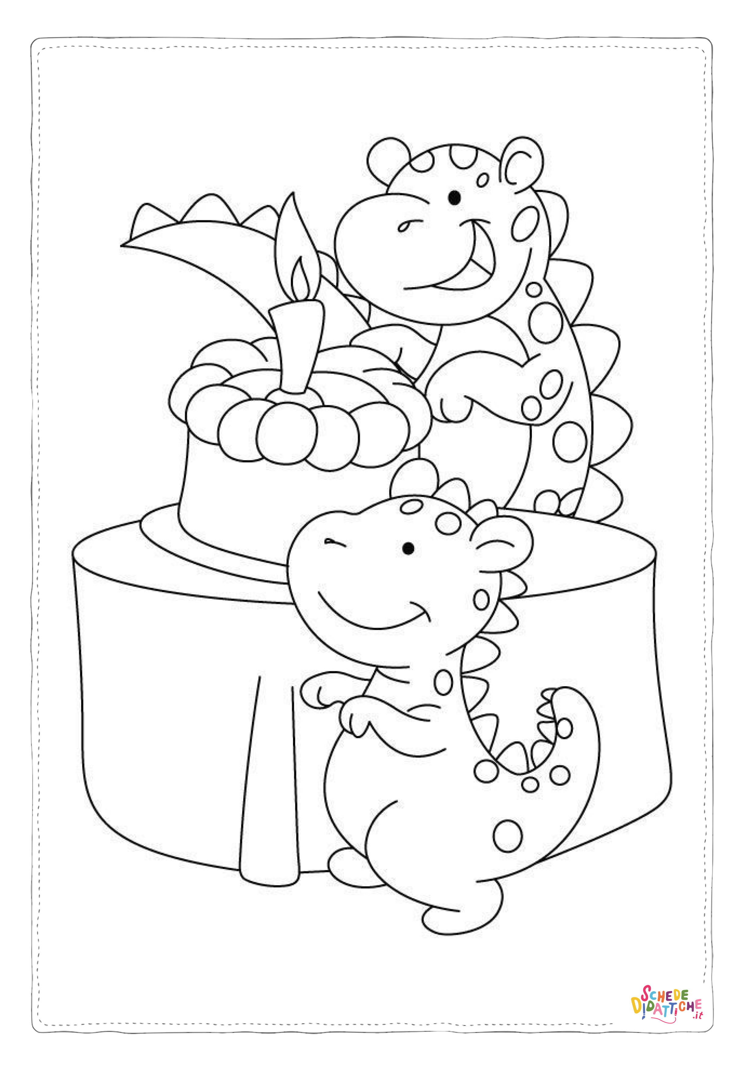 Disegno "Disegno di compleanno da stampare e colorare 102" Disegno di compleanno da stampare e colorare 102