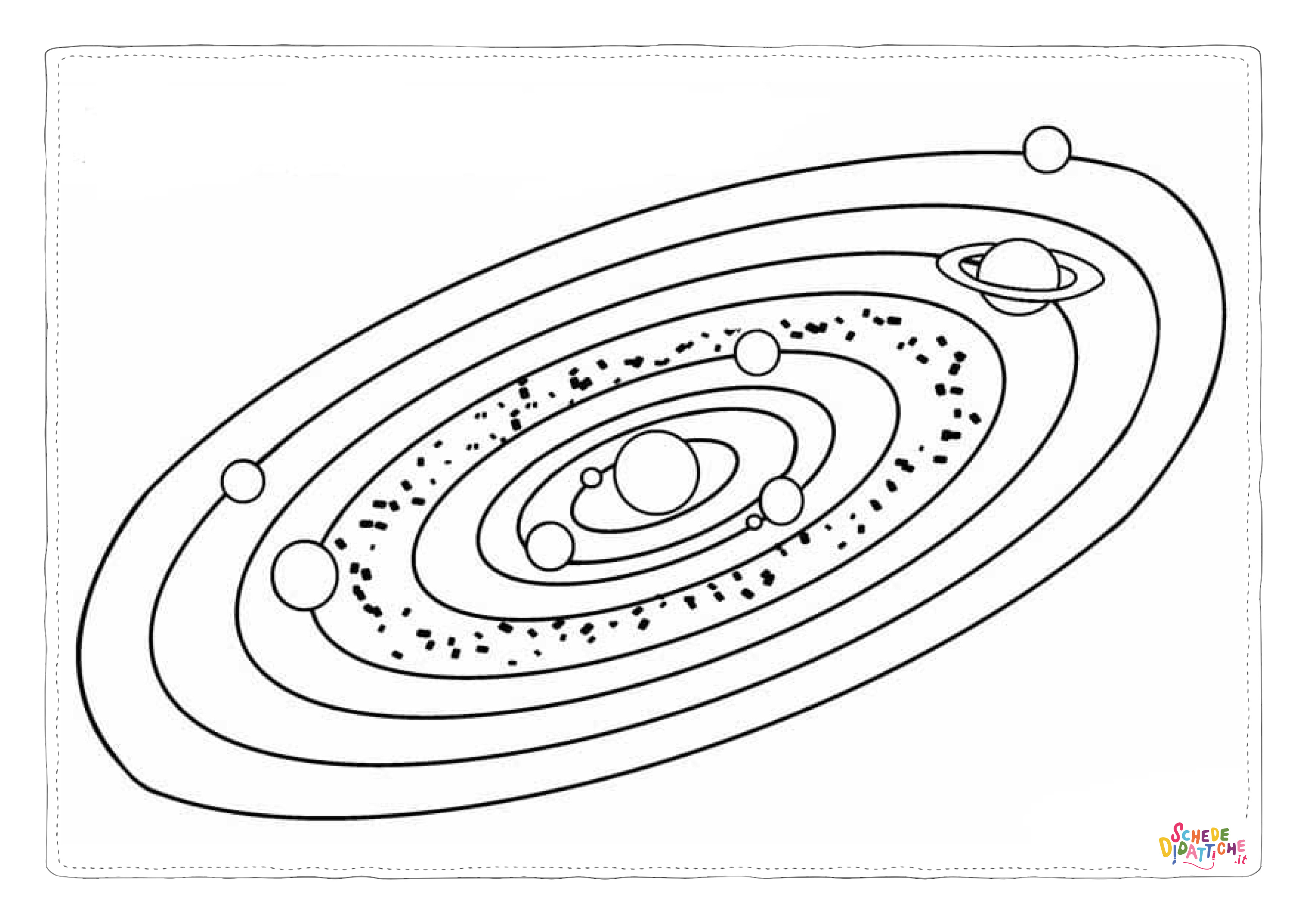 Disegno di pianeta da stampare e colorare 23