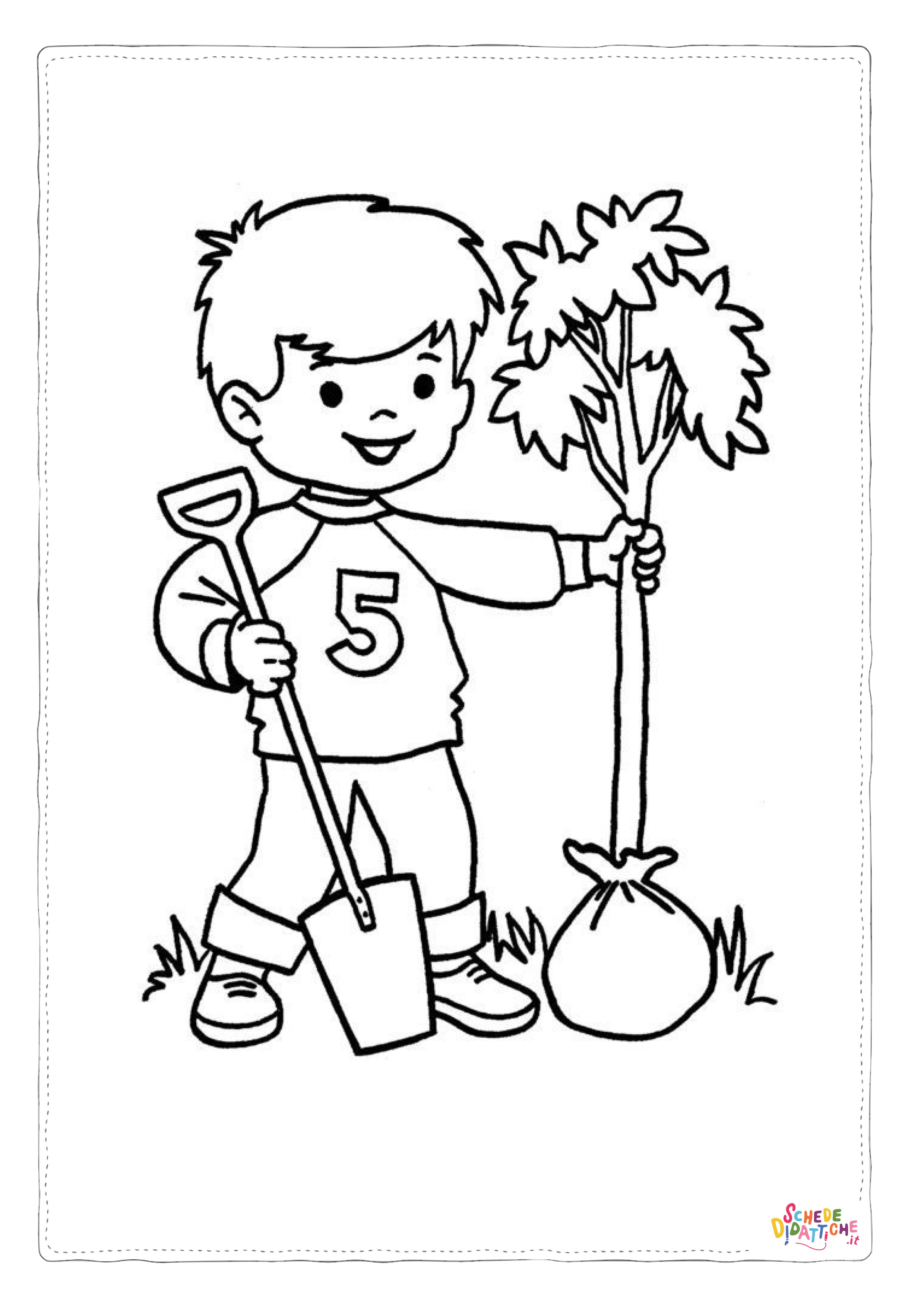 Disegno di giardiniere da stampare e colorare 40