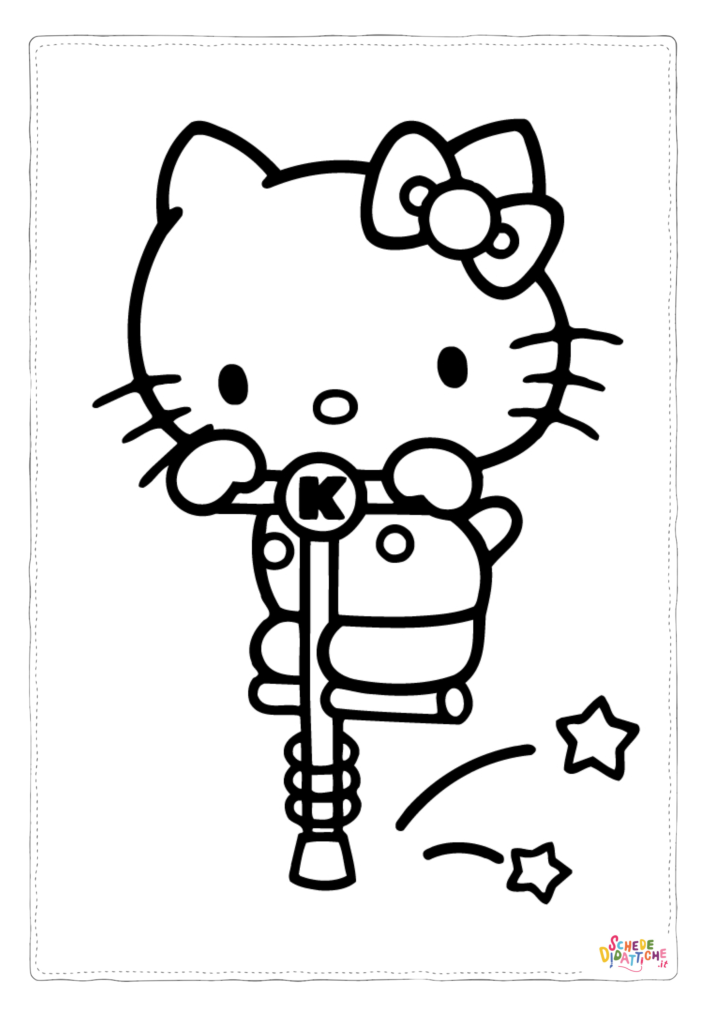 Disegno "Disegno di Hello Kitty da stampare e colorare 63" Disegno di Hello Kitty da stampare e colorare 63