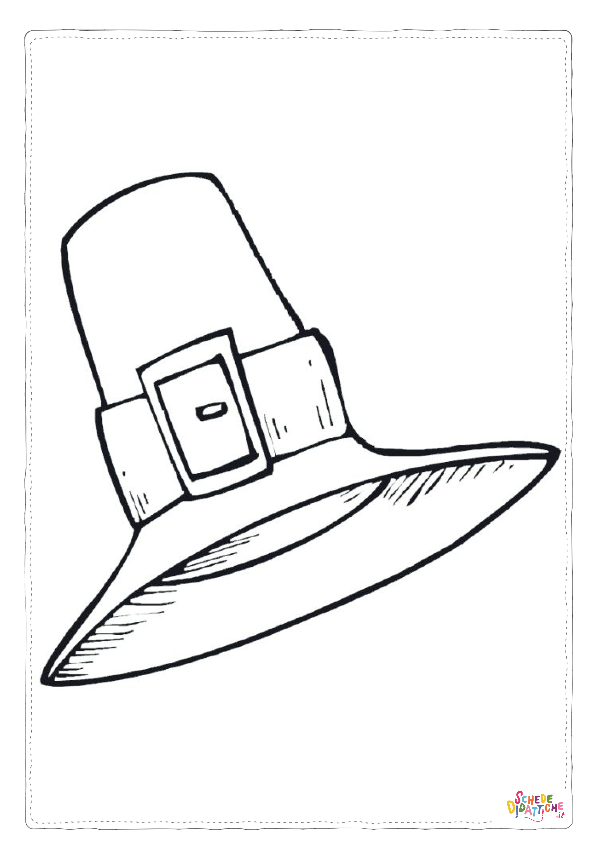 Disegno "Disegno di cappello da stampare e colorare" Disegno di cappello da stampare e colorare