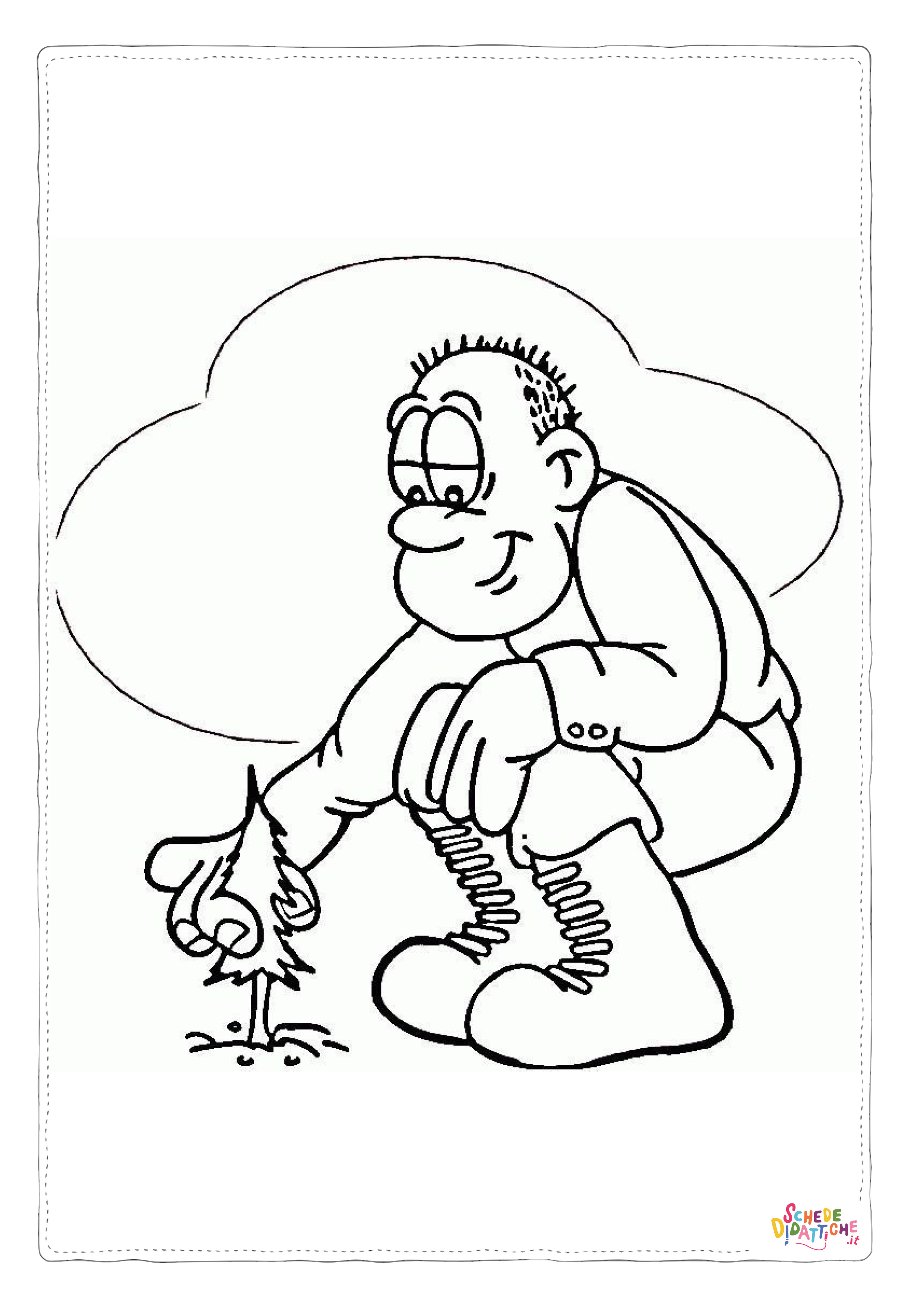 Disegno "Disegno di giardiniere da stampare e colorare 47" Disegno di giardiniere da stampare e colorare 47