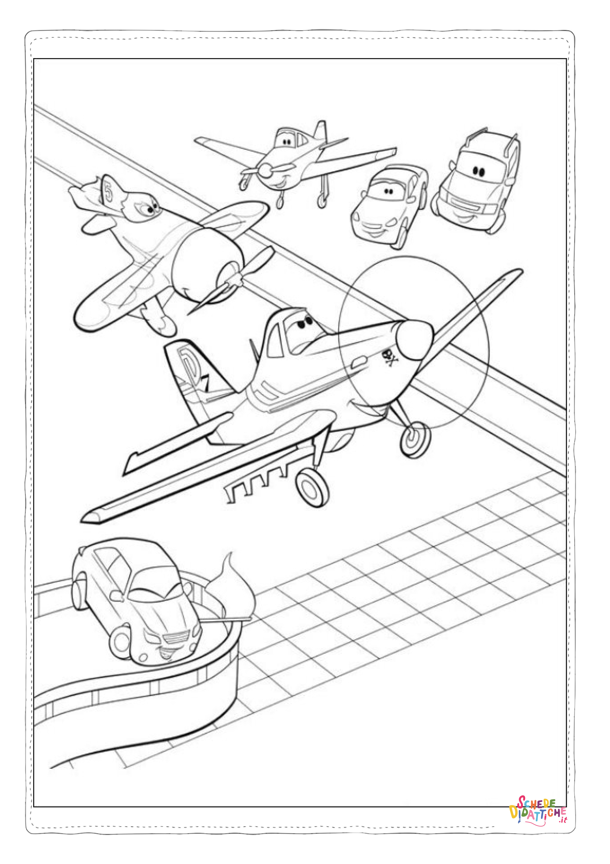 Disegno "Disegno di Cars da stampare e colorare 6" Disegno di Cars da stampare e colorare 6