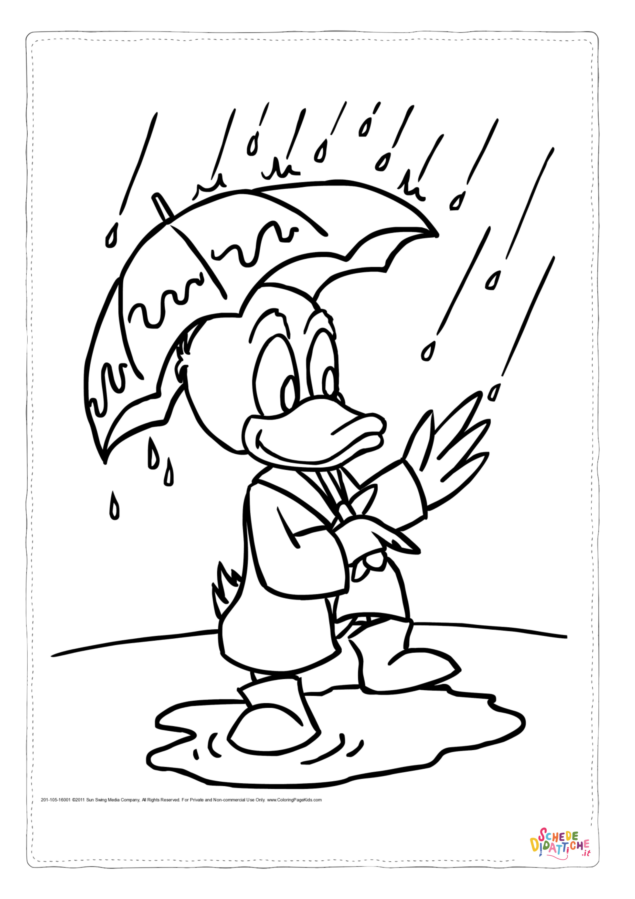 Disegno di Paperino da stampare e colorare 28