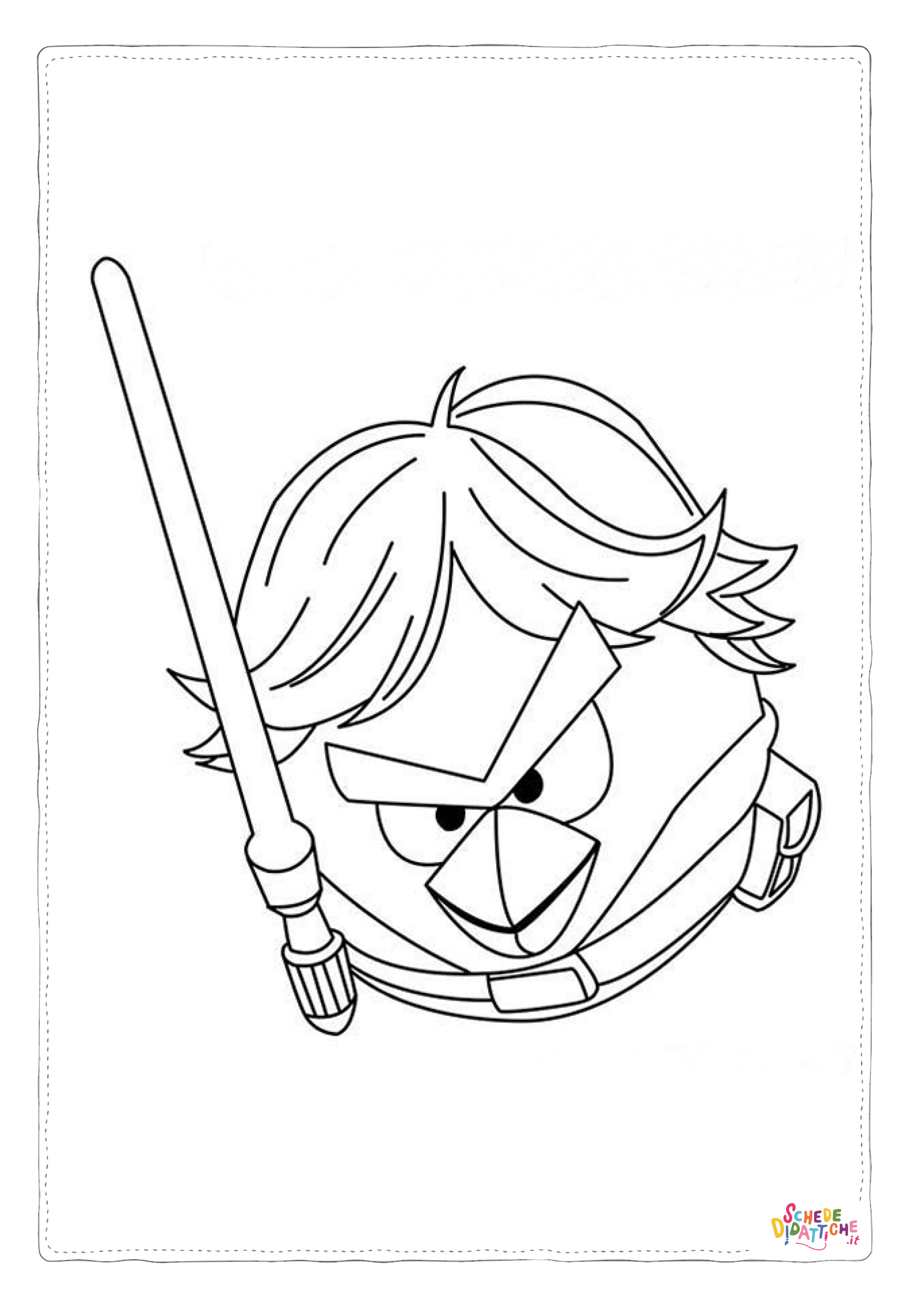 Disegno "Disegno di Angry birds da stampare e colorare" Disegno di Angry birds da stampare e colorare