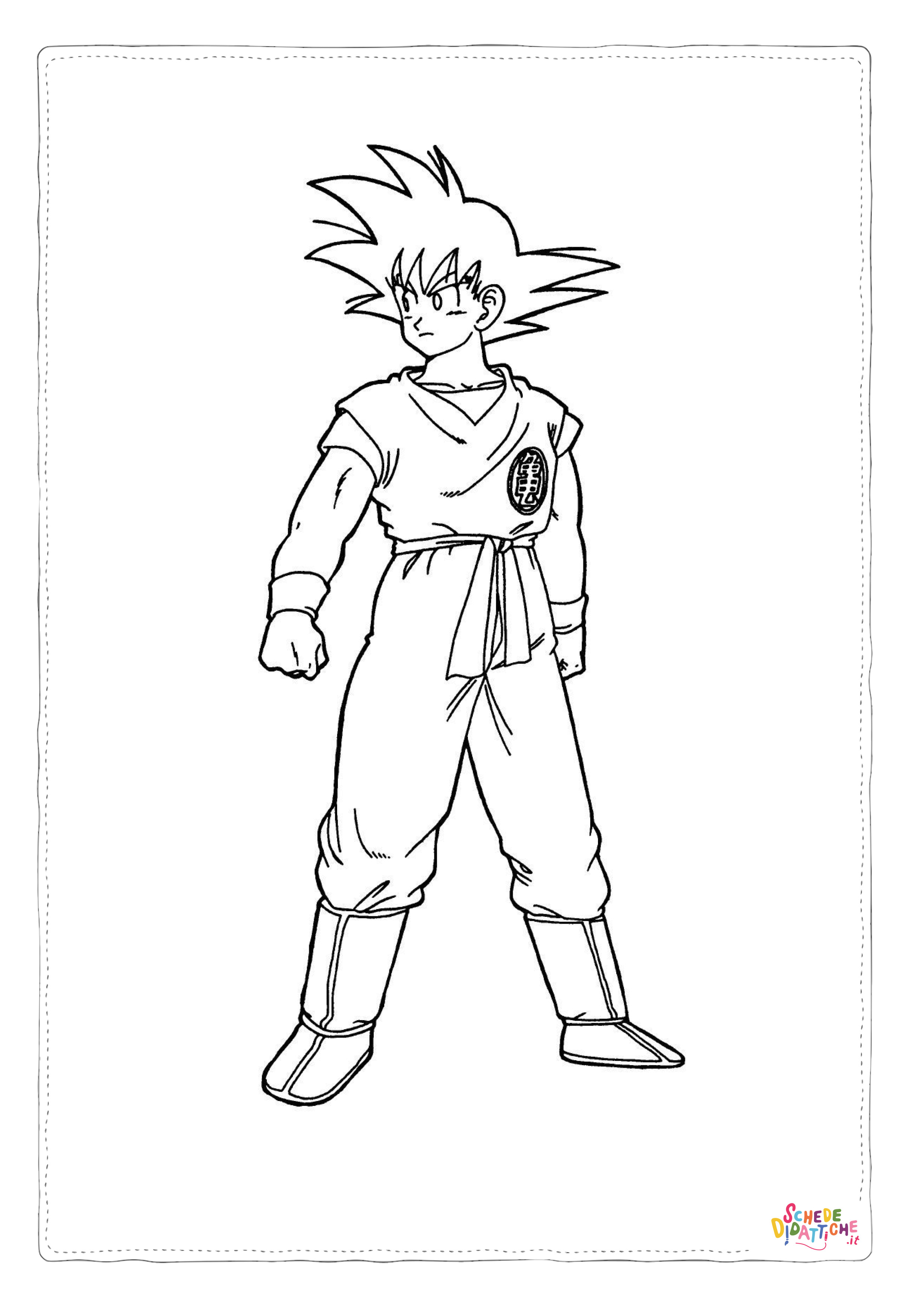 Disegno "Disegno di Dragon Ball da stampare e colorare 157" Disegno di Dragon Ball da stampare e colorare 157