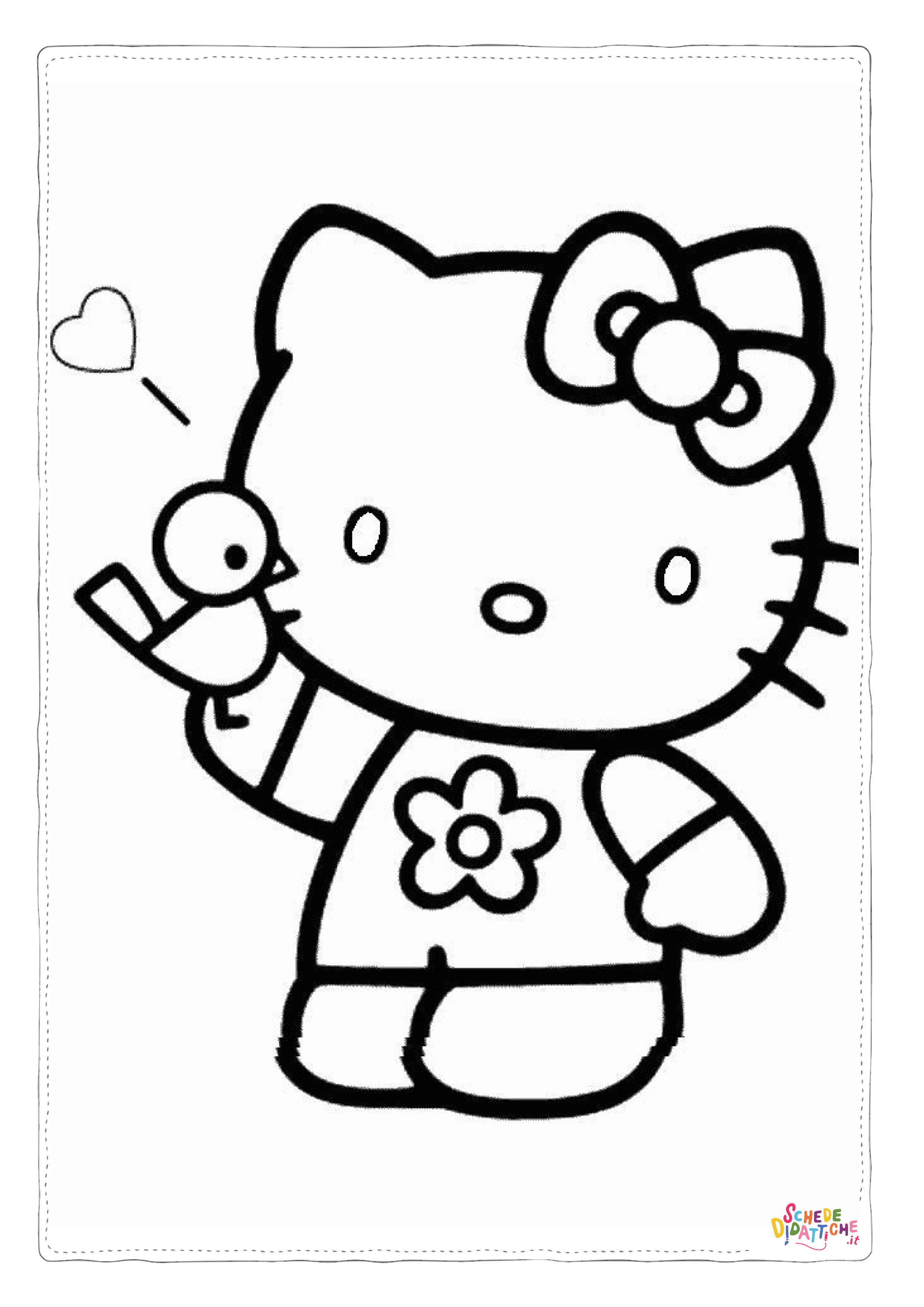 Disegno "Disegno di Hello Kitty da stampare e colorare 199" Disegno di Hello Kitty da stampare e colorare 199