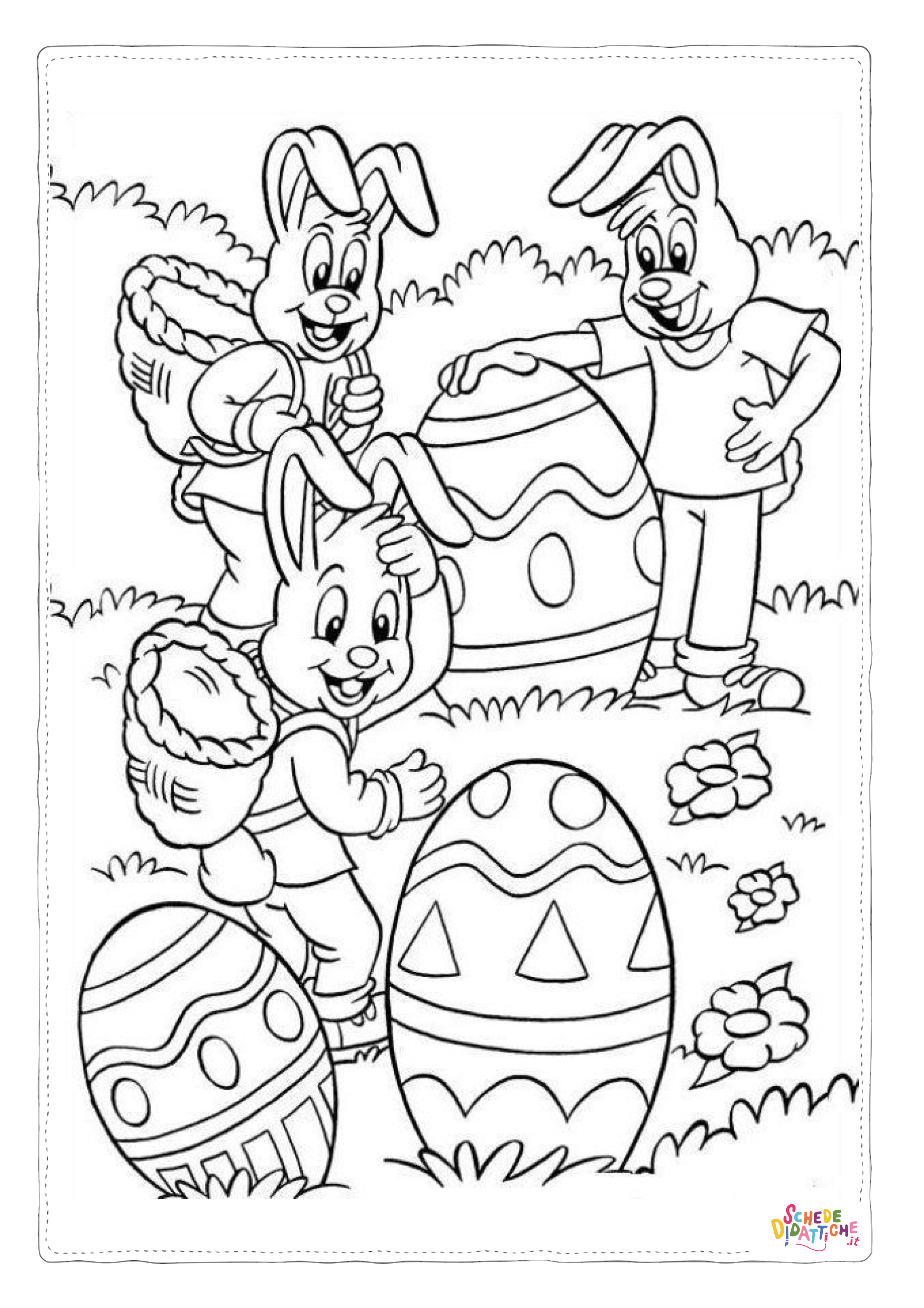 Disegno "Disegno di uovo di Pasqua da stampare e colorare 275" Disegno di uovo di Pasqua da stampare e colorare 275
