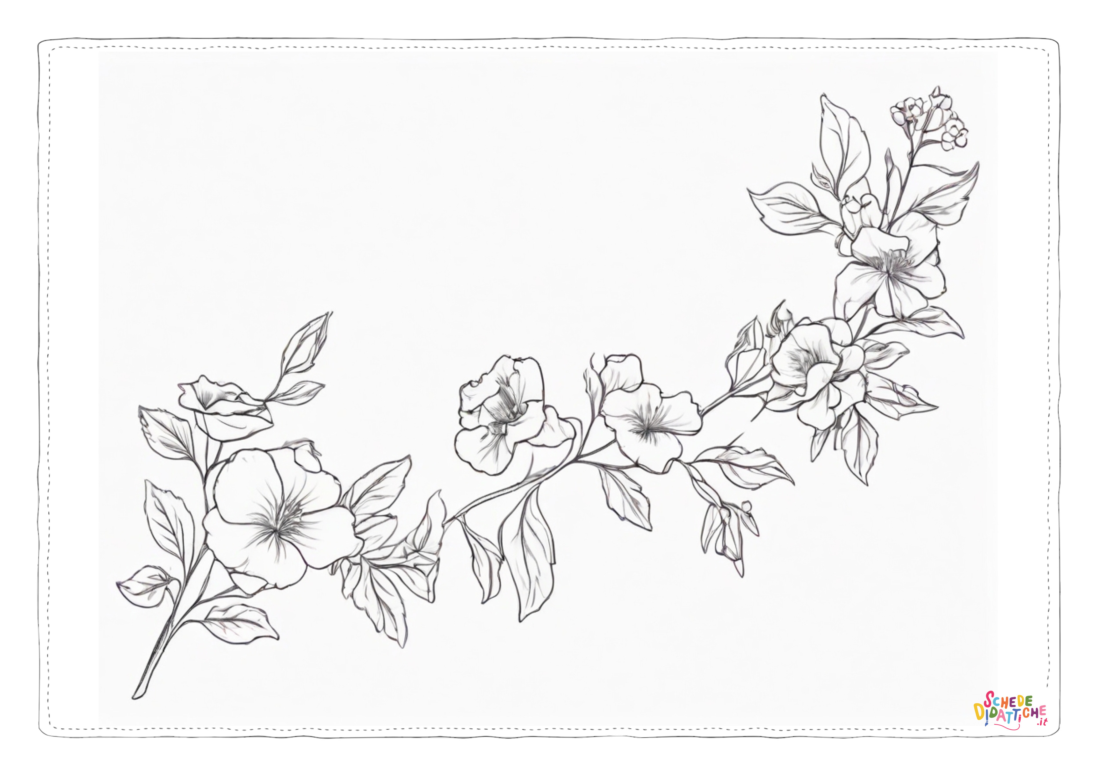 Disegno "Ramo fiorito 9" Ramo fiorito 9