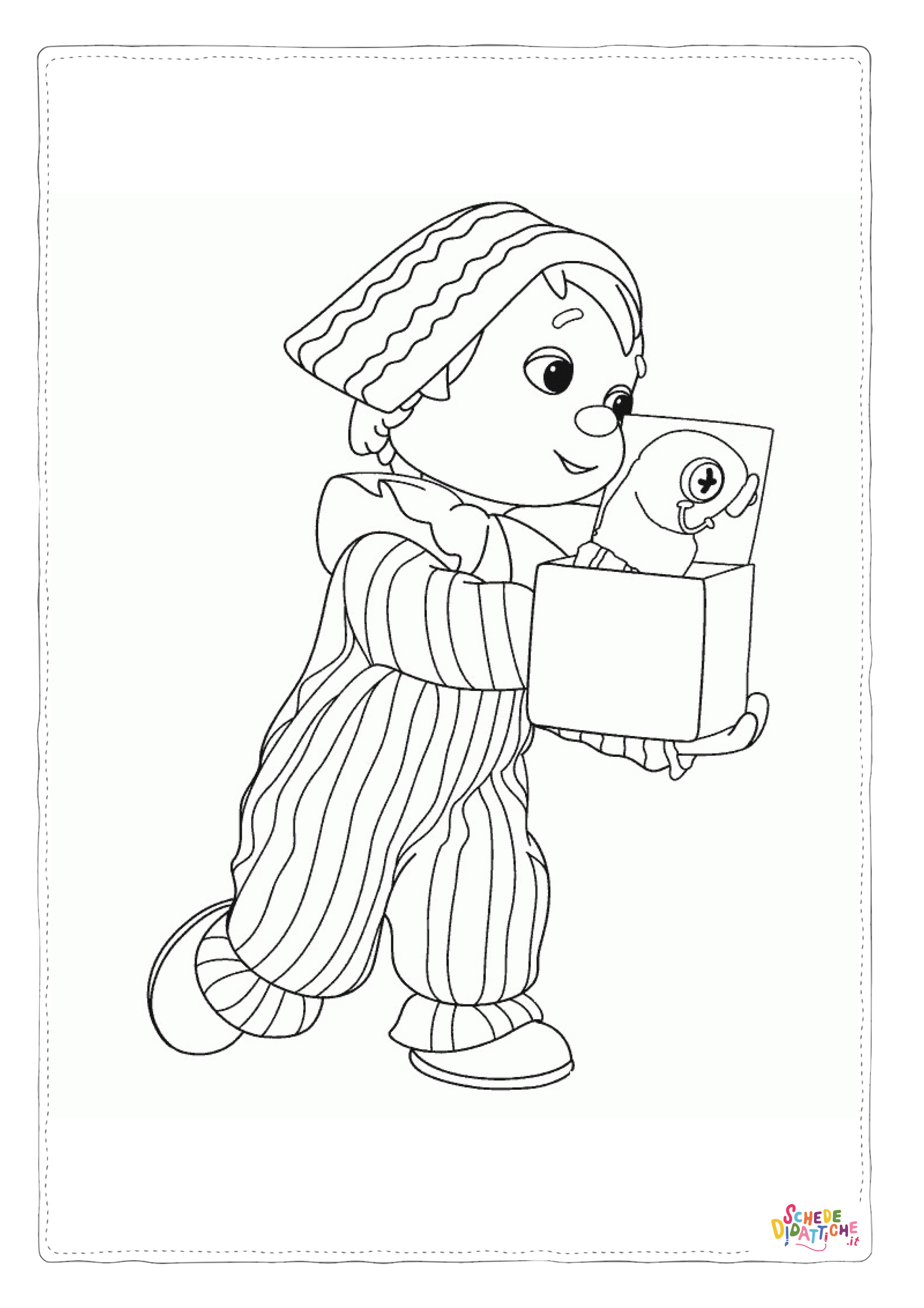 Disegno "Disegno di bambino da stampare e colorare 288" Disegno di bambino da stampare e colorare 288