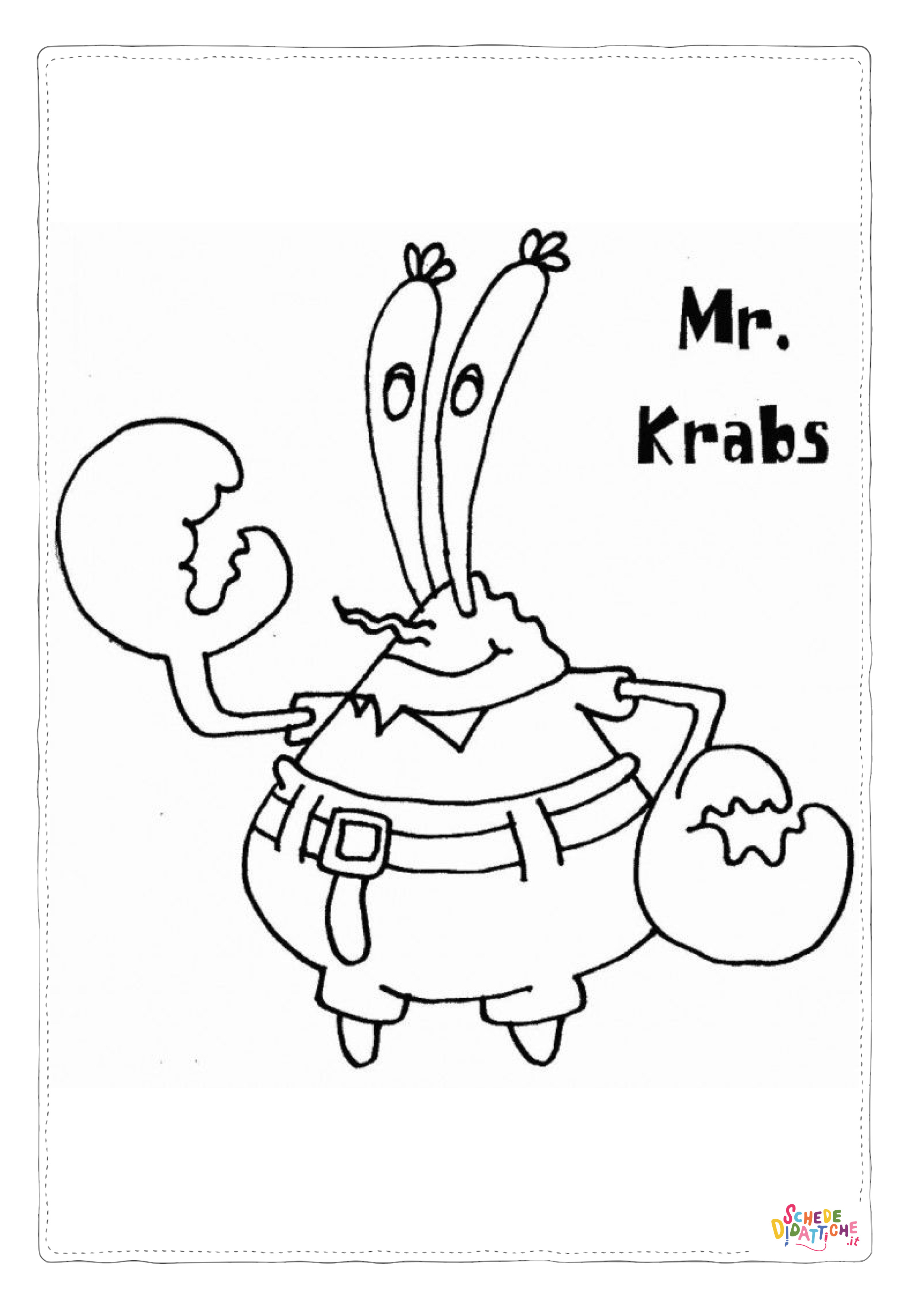 Disegno "Disegno di Spongebob da stampare e colorare 72" Disegno di Spongebob da stampare e colorare 72