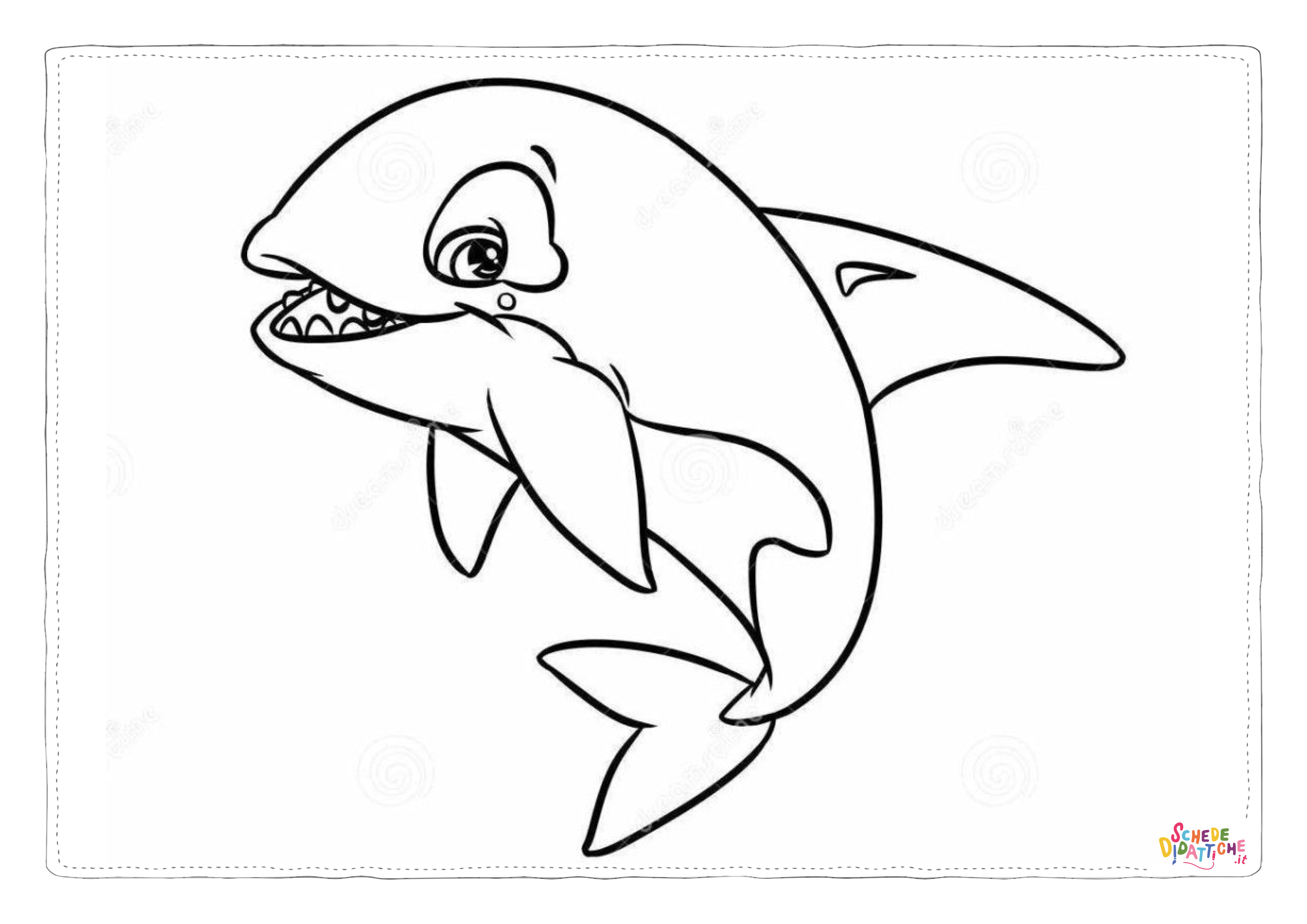 Disegno "Disegno di delfino da stampare e colorare 25" Disegno di delfino da stampare e colorare 25