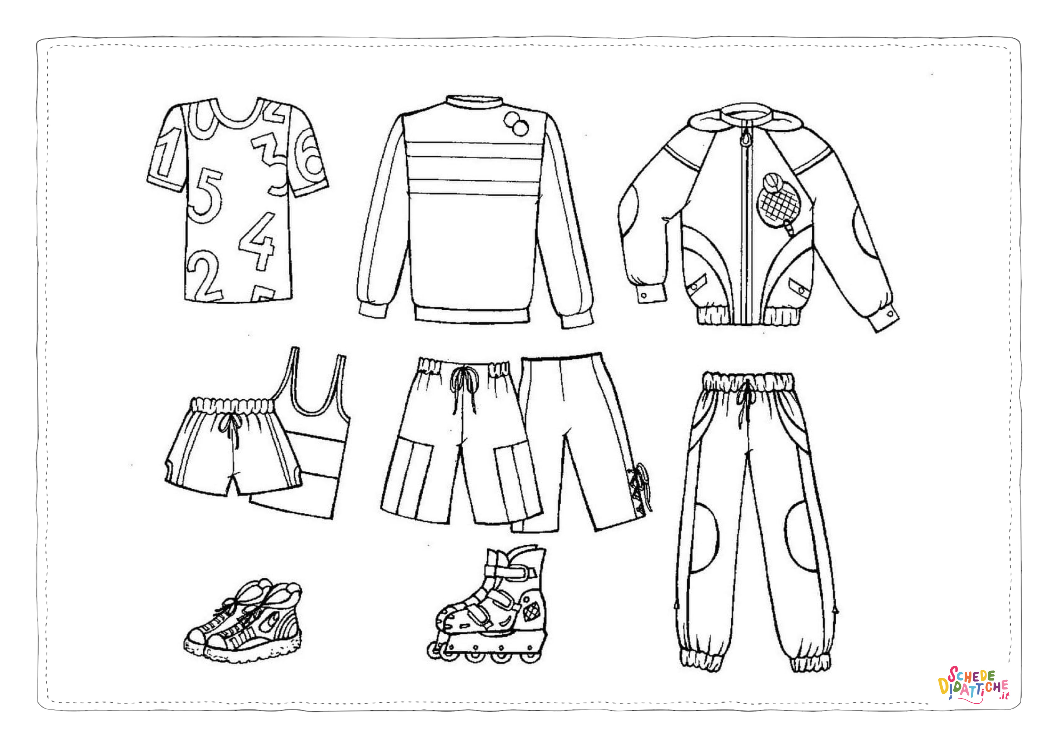 Disegno di vestito da uomo da stampare e colorare 8
