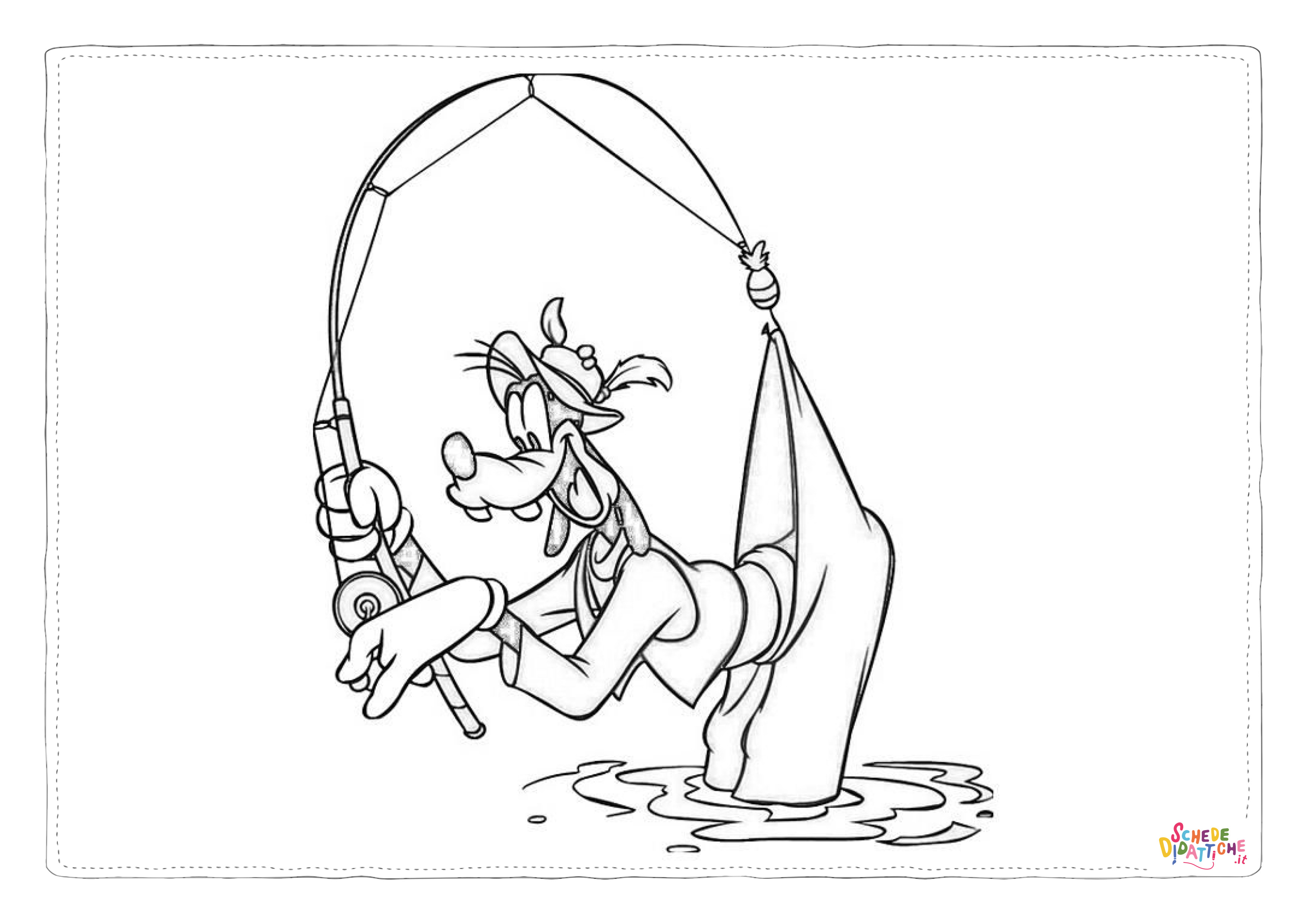 Disegno "Disegno di Pippo da stampare e colorare 60" Disegno di Pippo da stampare e colorare 60