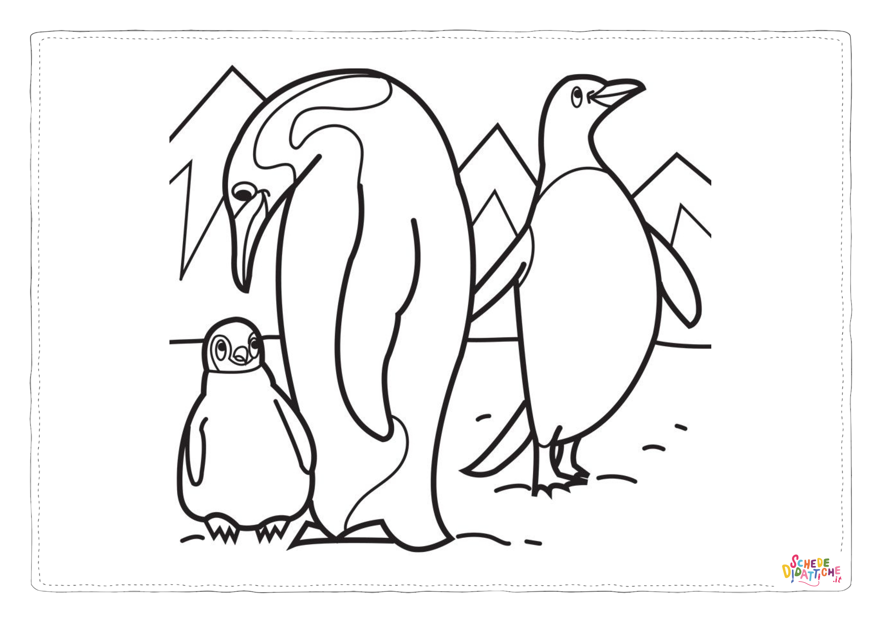 Disegno "Disegno di pinguino da stampare e colorare 15" Disegno di pinguino da stampare e colorare 15