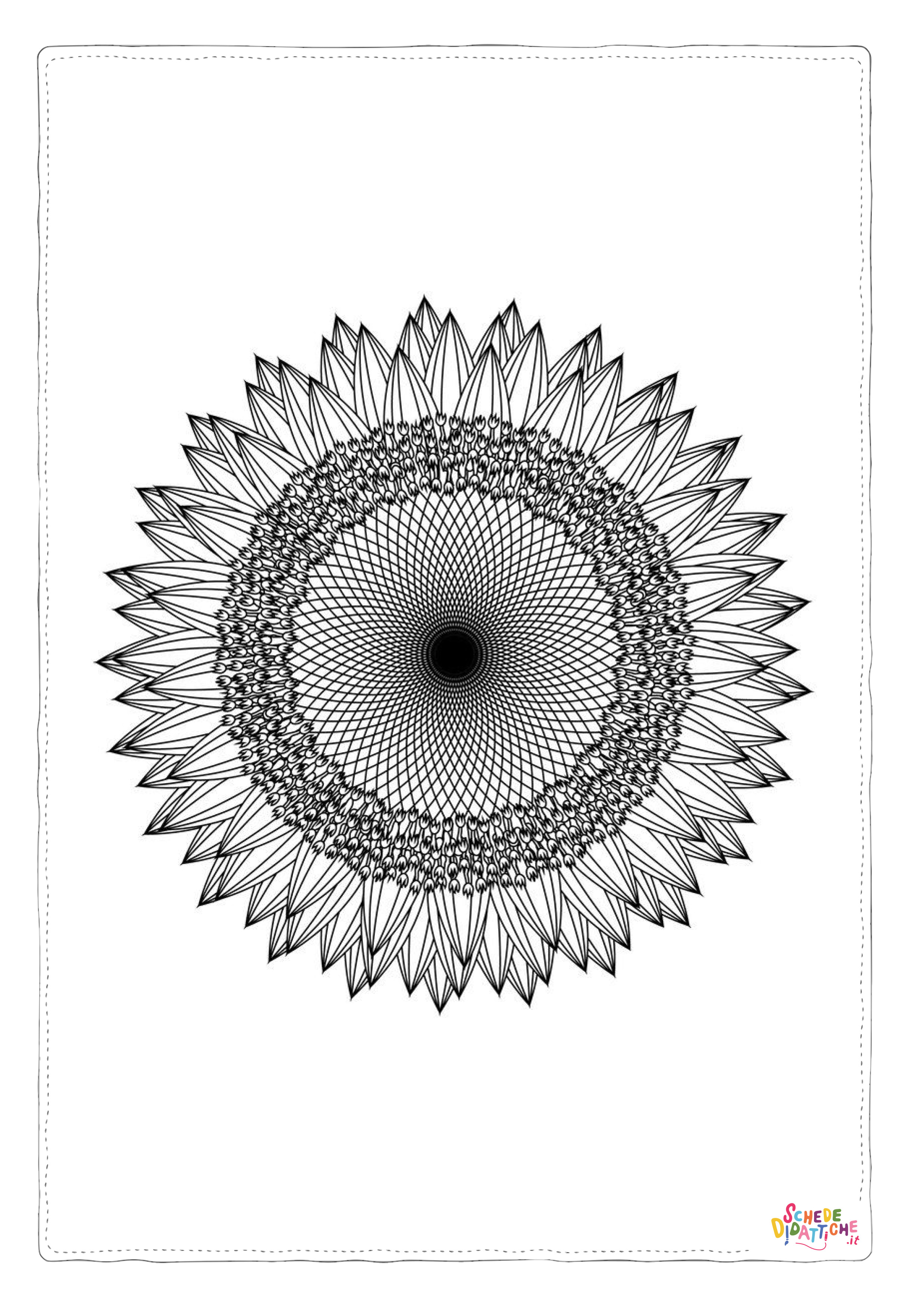 Disegno "Disegno di mandala da stampare e colorare 1178" Disegno di mandala da stampare e colorare 1178
