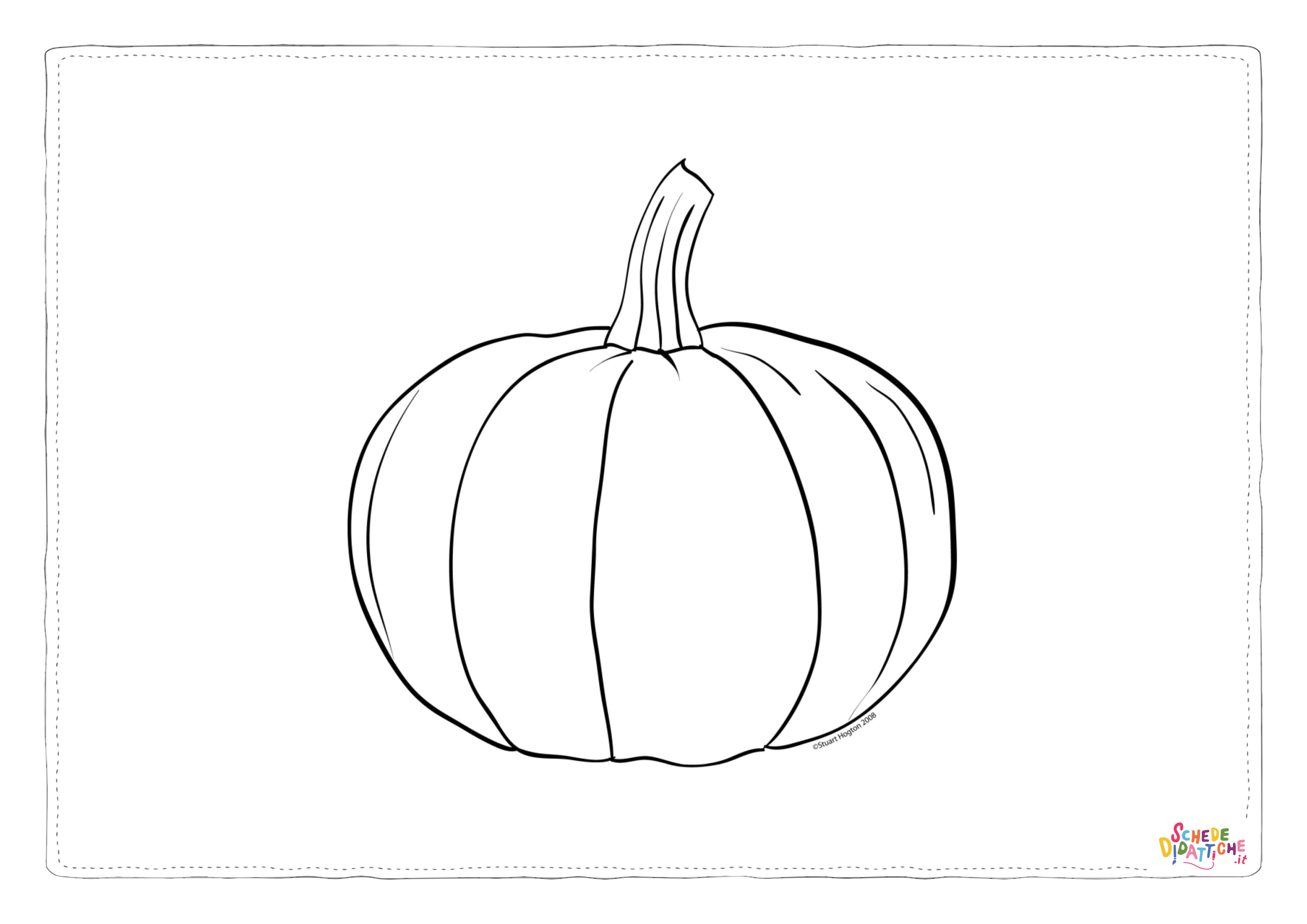 Disegno "Disegno di zucca da stampare e colorare 18" Disegno di zucca da stampare e colorare 18