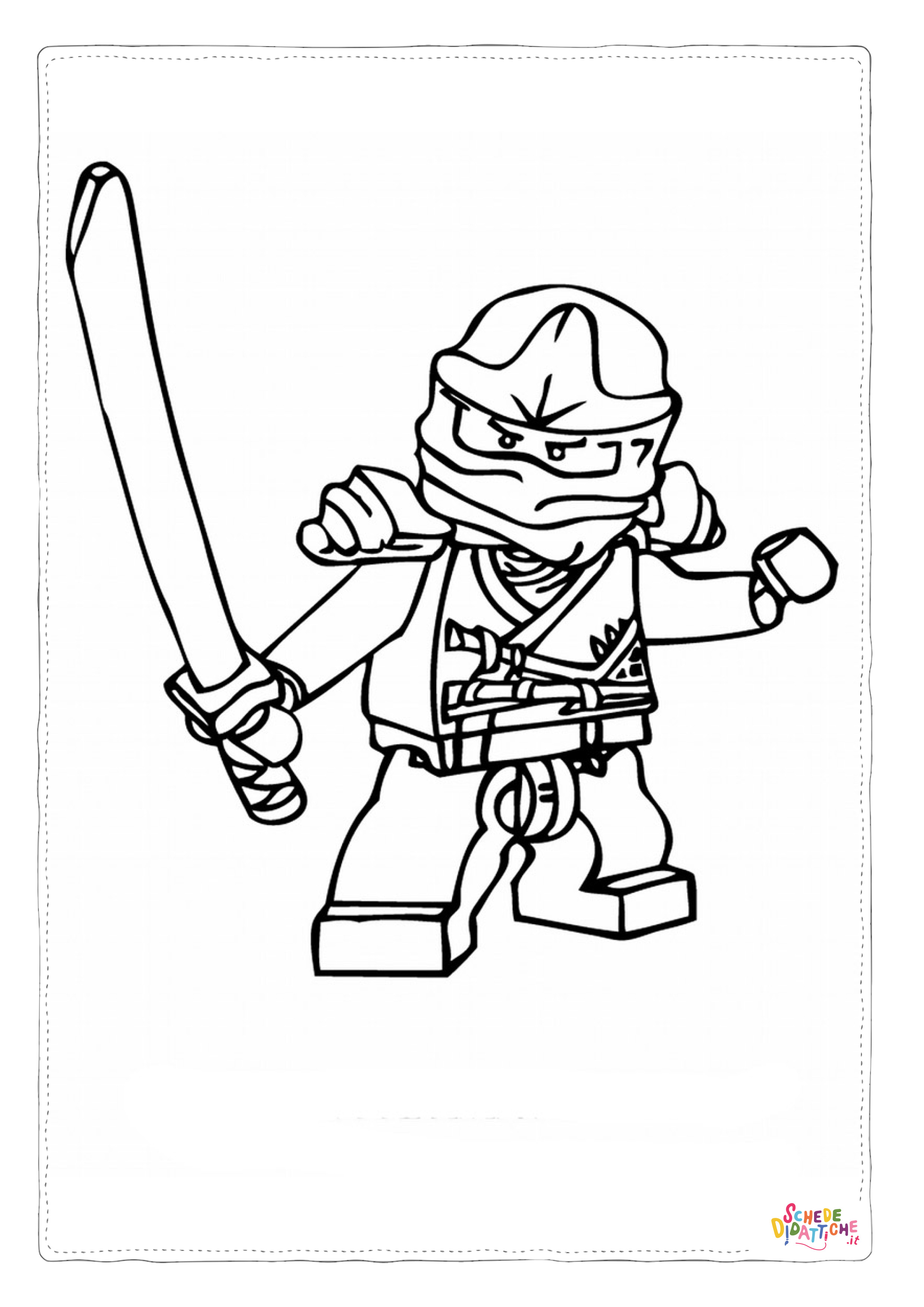Disegno di Ninja Go da stampare e colorare 44