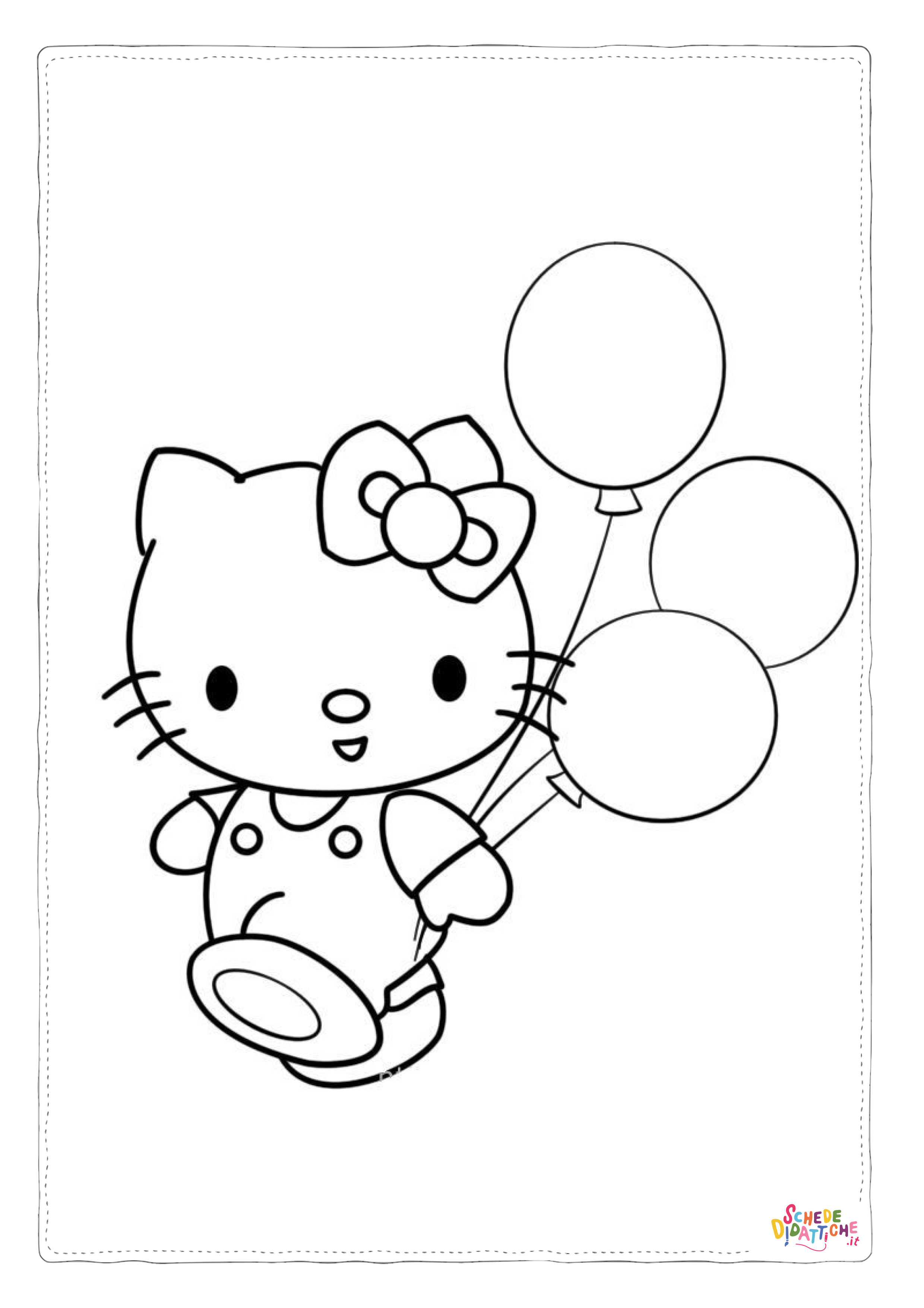 Disegno di Hello Kitty da stampare e colorare 239