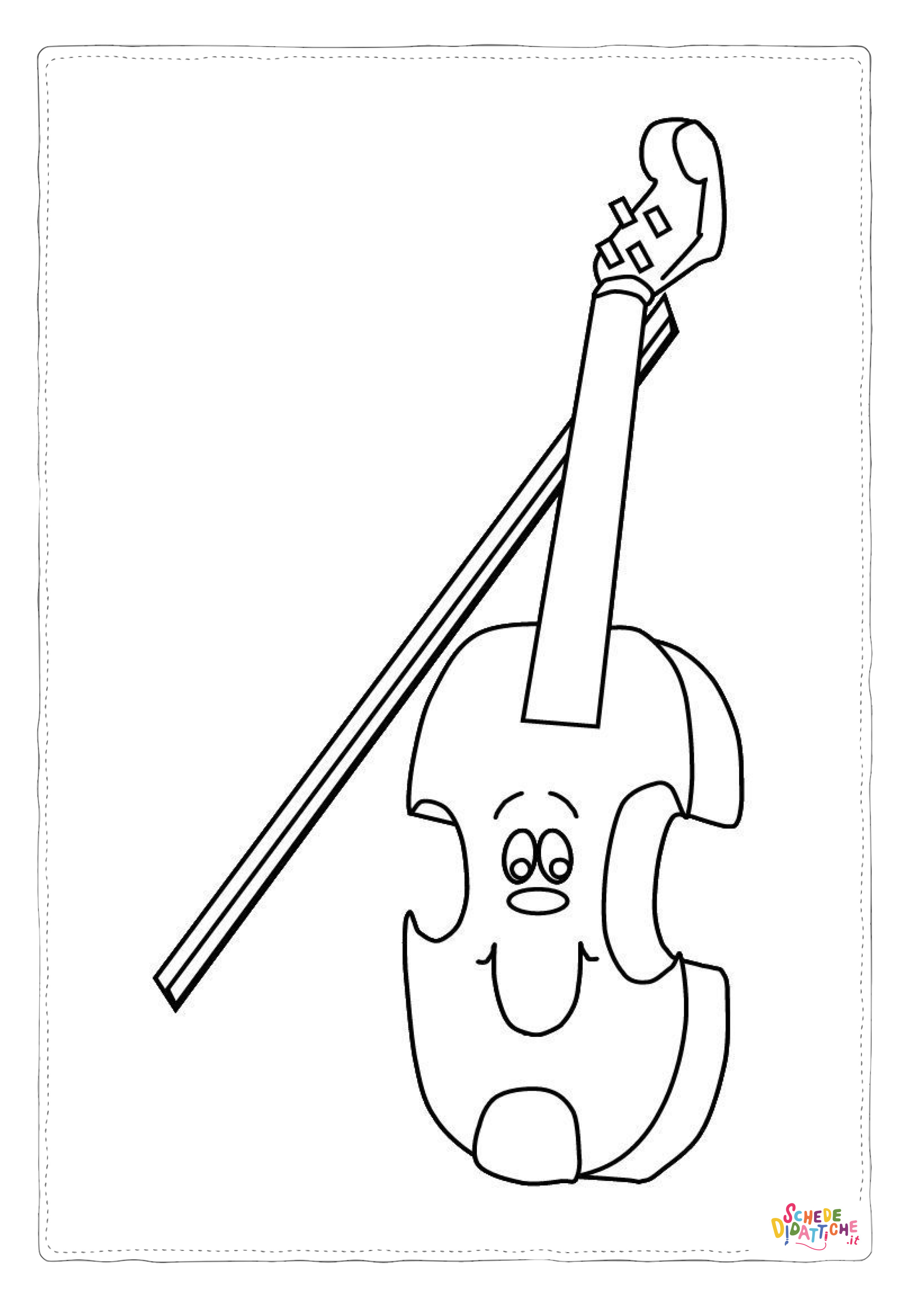 Disegno "Disegno di strumento musicale da stampare e colorare 108" Disegno di strumento musicale da stampare e colorare 108