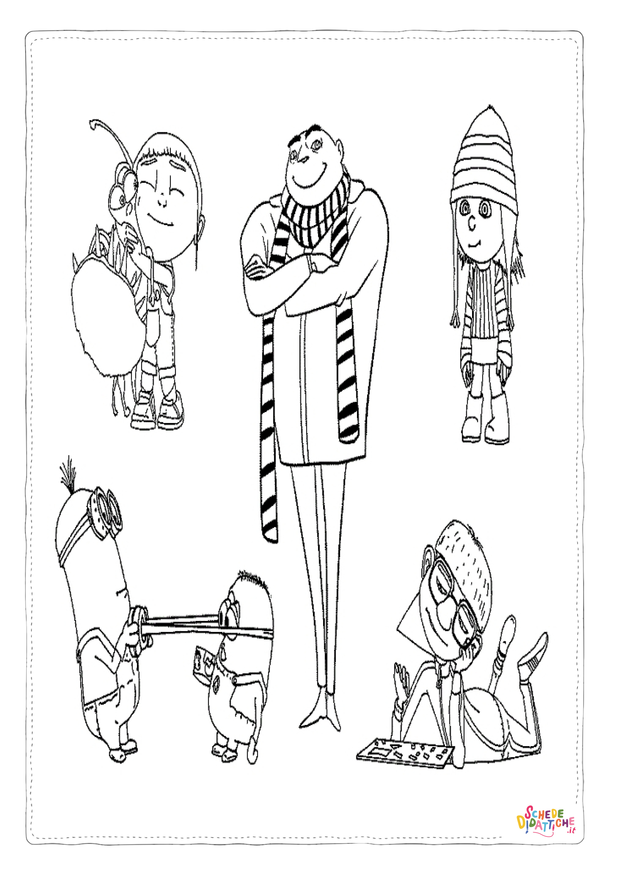 Disegno "Disegno di Cattivissimo me - Minions da stampare e colorare 45" Disegno di Cattivissimo me - Minions da stampare e colorare 45