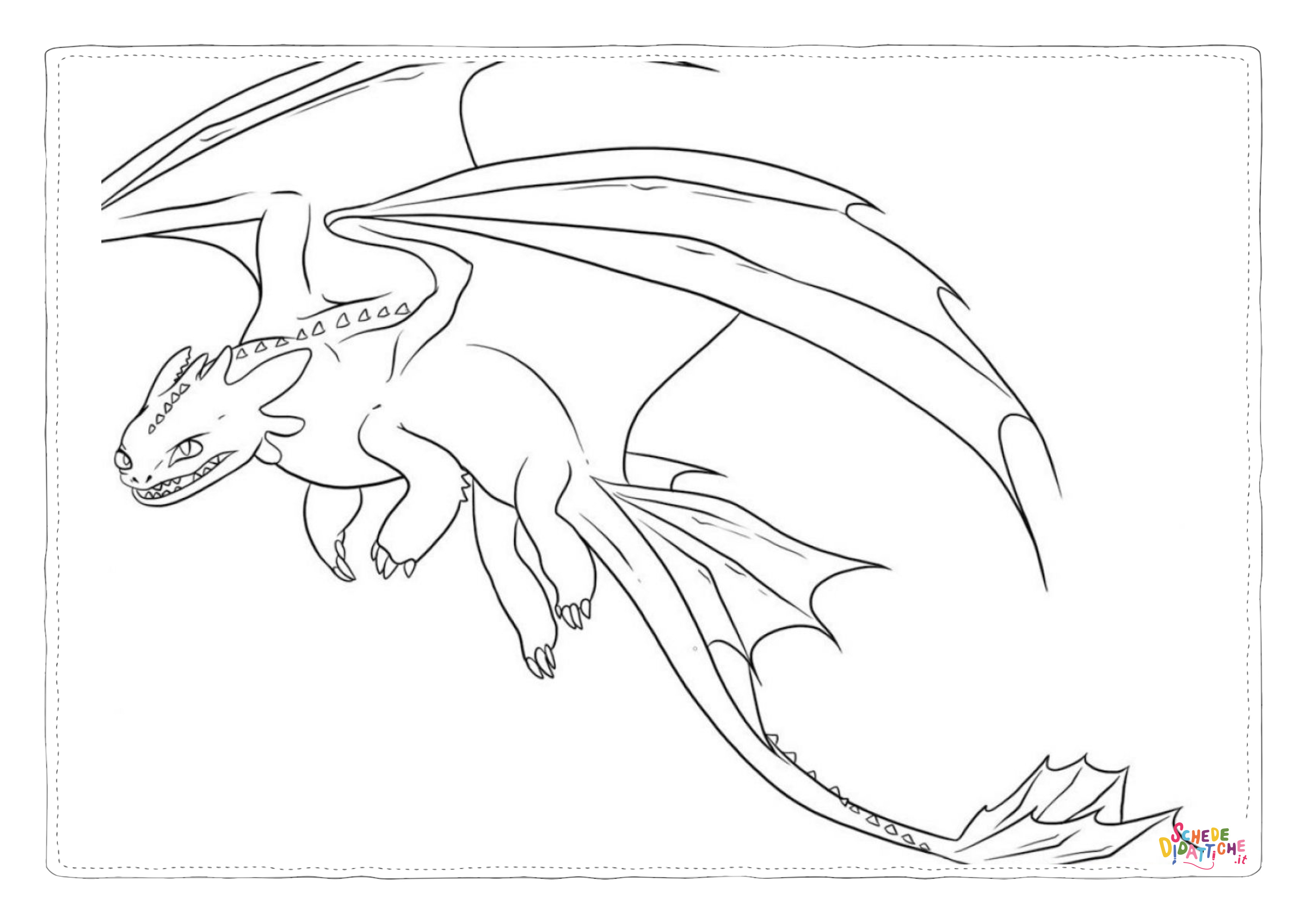 Disegno "Disegno di Dragon Trainer da stampare e colorare 20" Disegno di Dragon Trainer da stampare e colorare 20