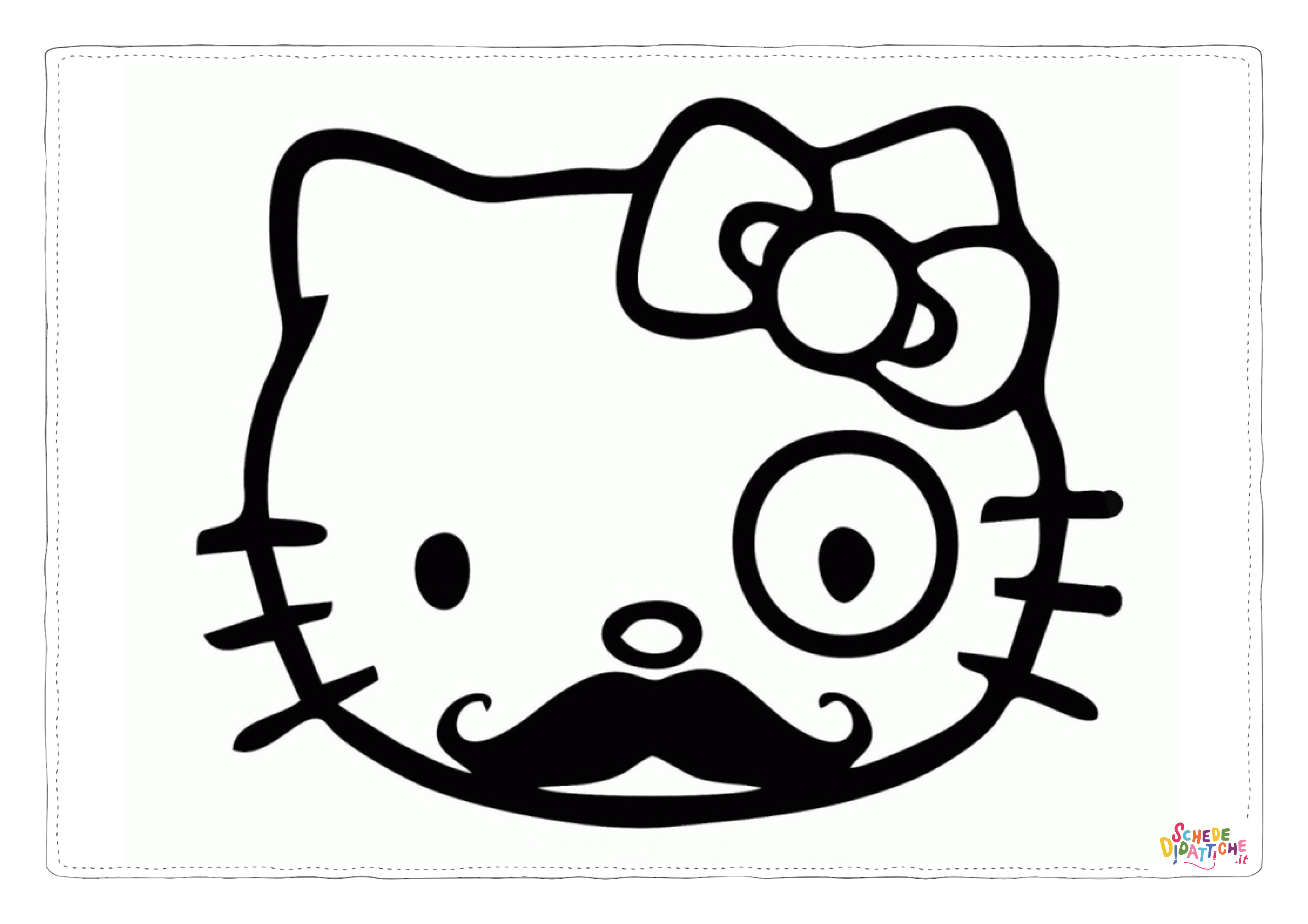 Disegno "Disegno di Hello Kitty da stampare e colorare 73" Disegno di Hello Kitty da stampare e colorare 73