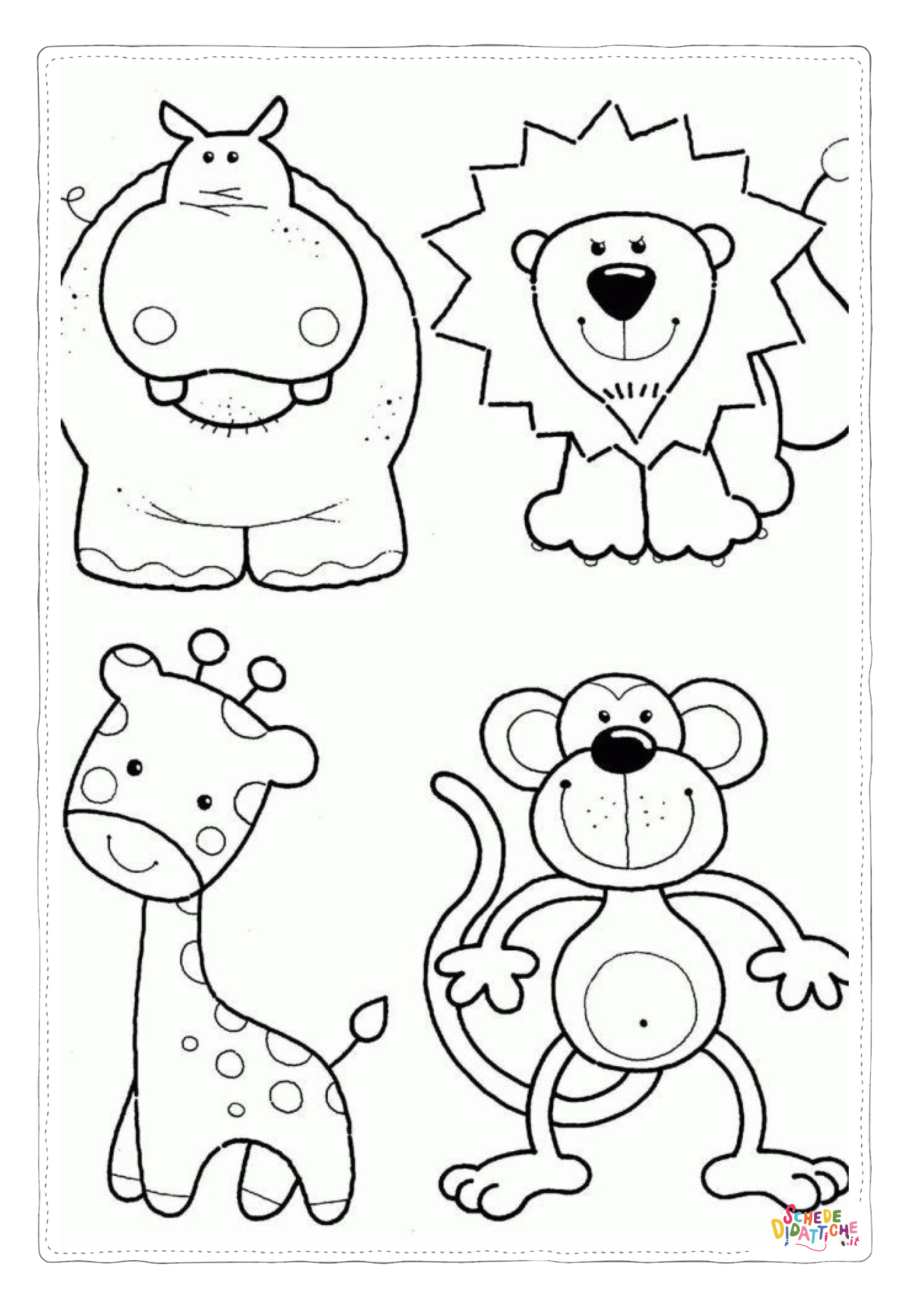 Disegno di leone da stampare e colorare 6