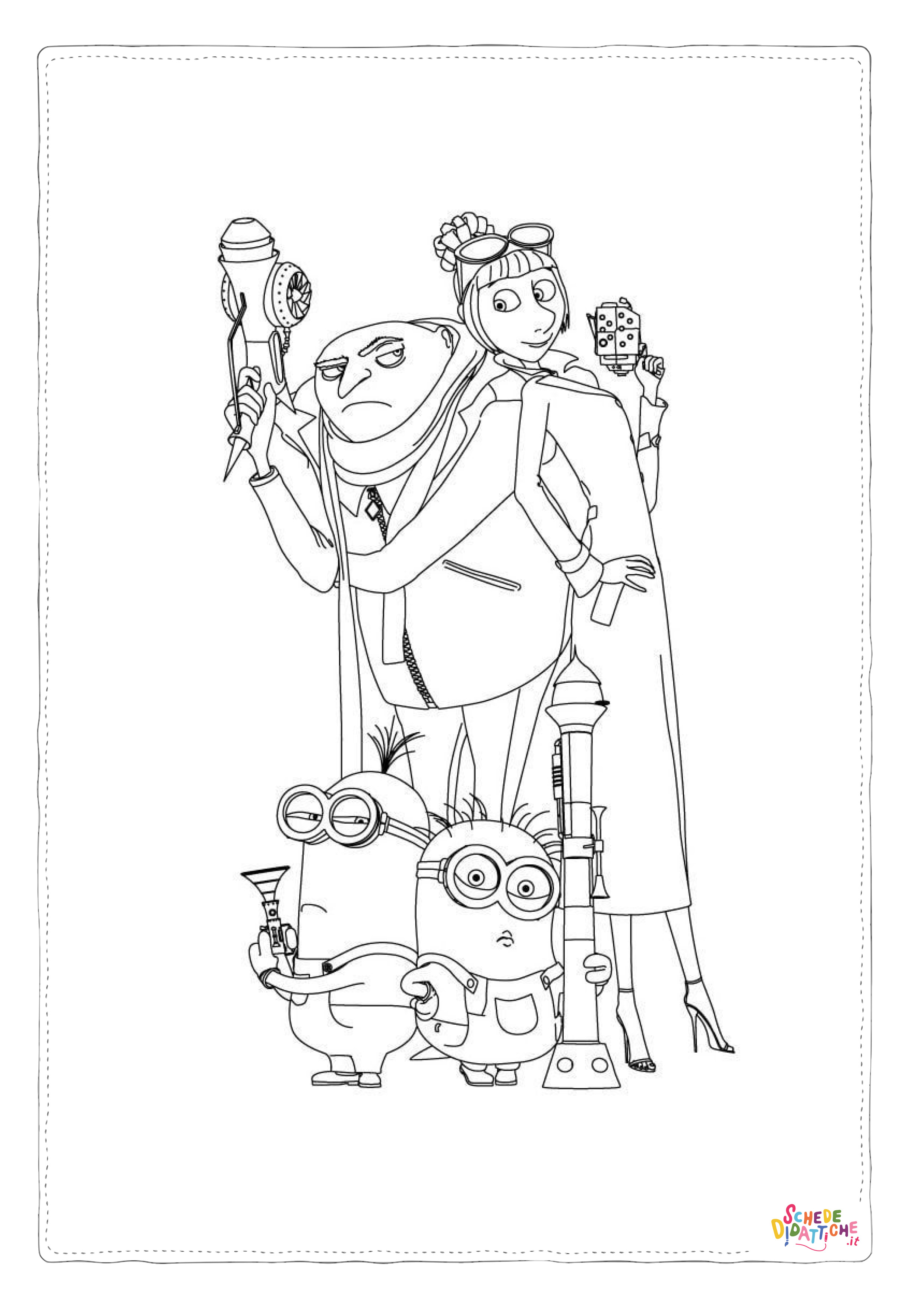 Disegno "Disegno di Cattivissimo me - Minions da stampare e colorare 84" Disegno di Cattivissimo me - Minions da stampare e colorare 84