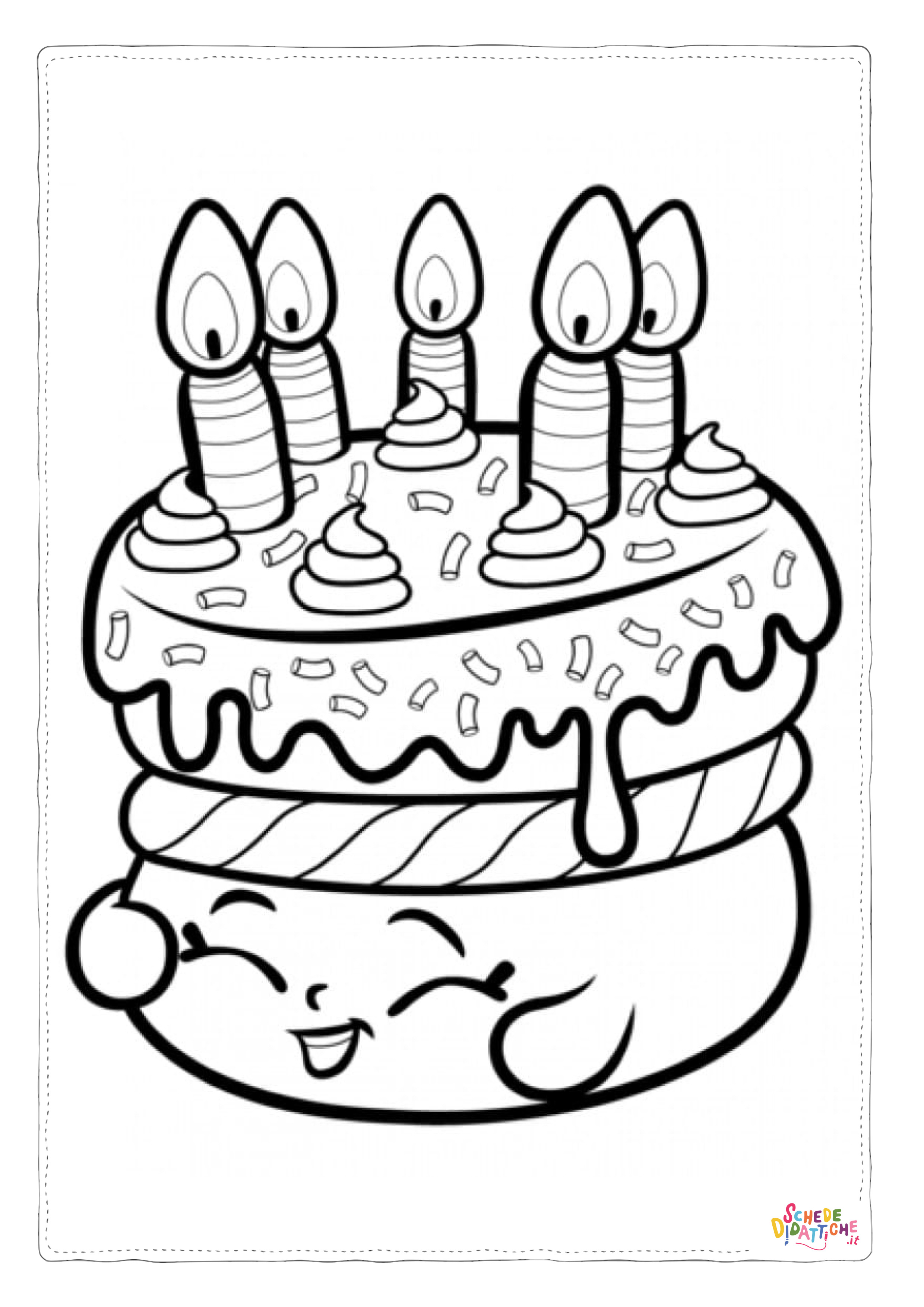 Disegno "Disegno di compleanno da stampare e colorare 67" Disegno di compleanno da stampare e colorare 67