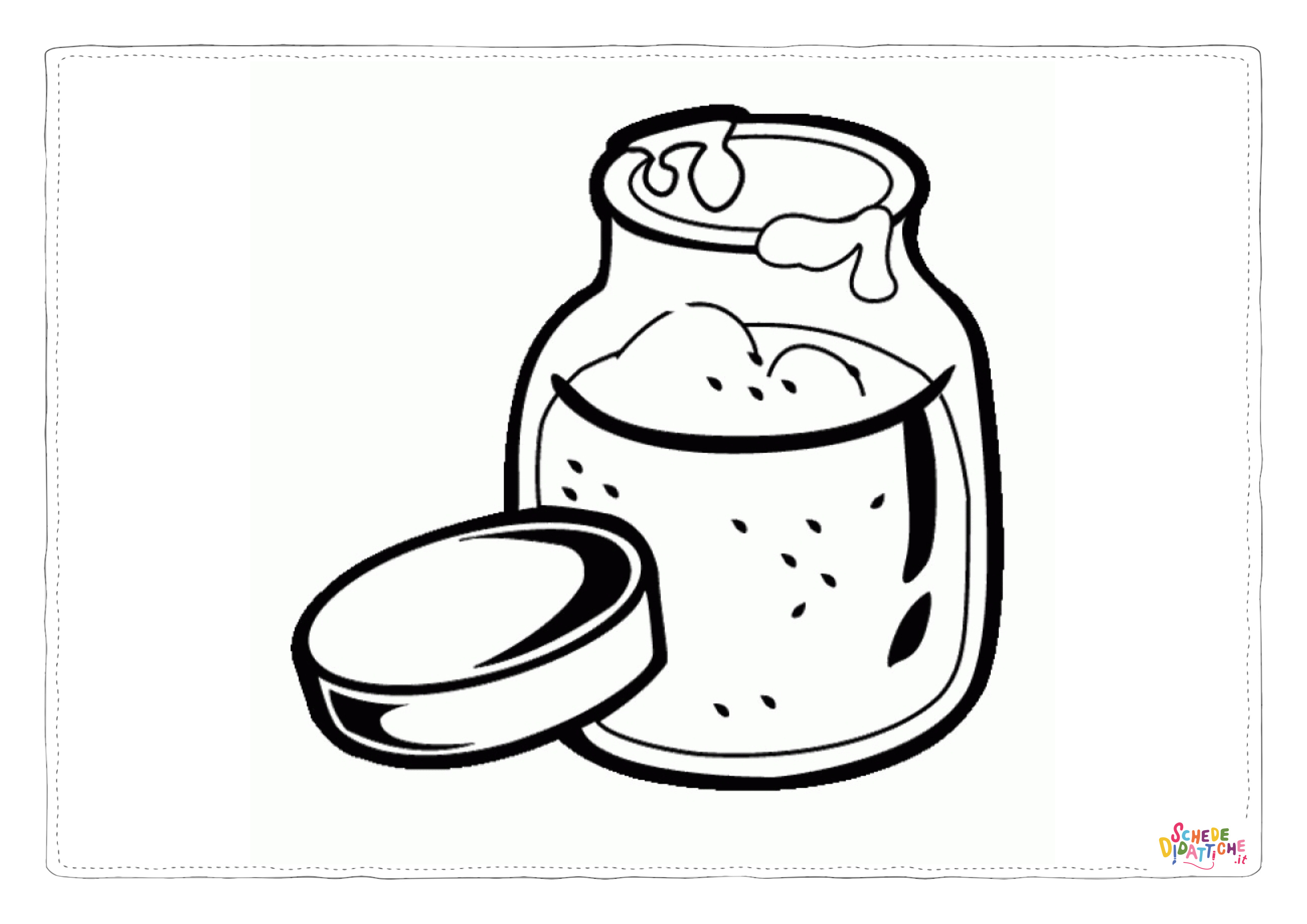 Disegno "Disegno di suppellettile da cucina da stampare e colorare 1" Disegno di suppellettile da cucina da stampare e colorare 1