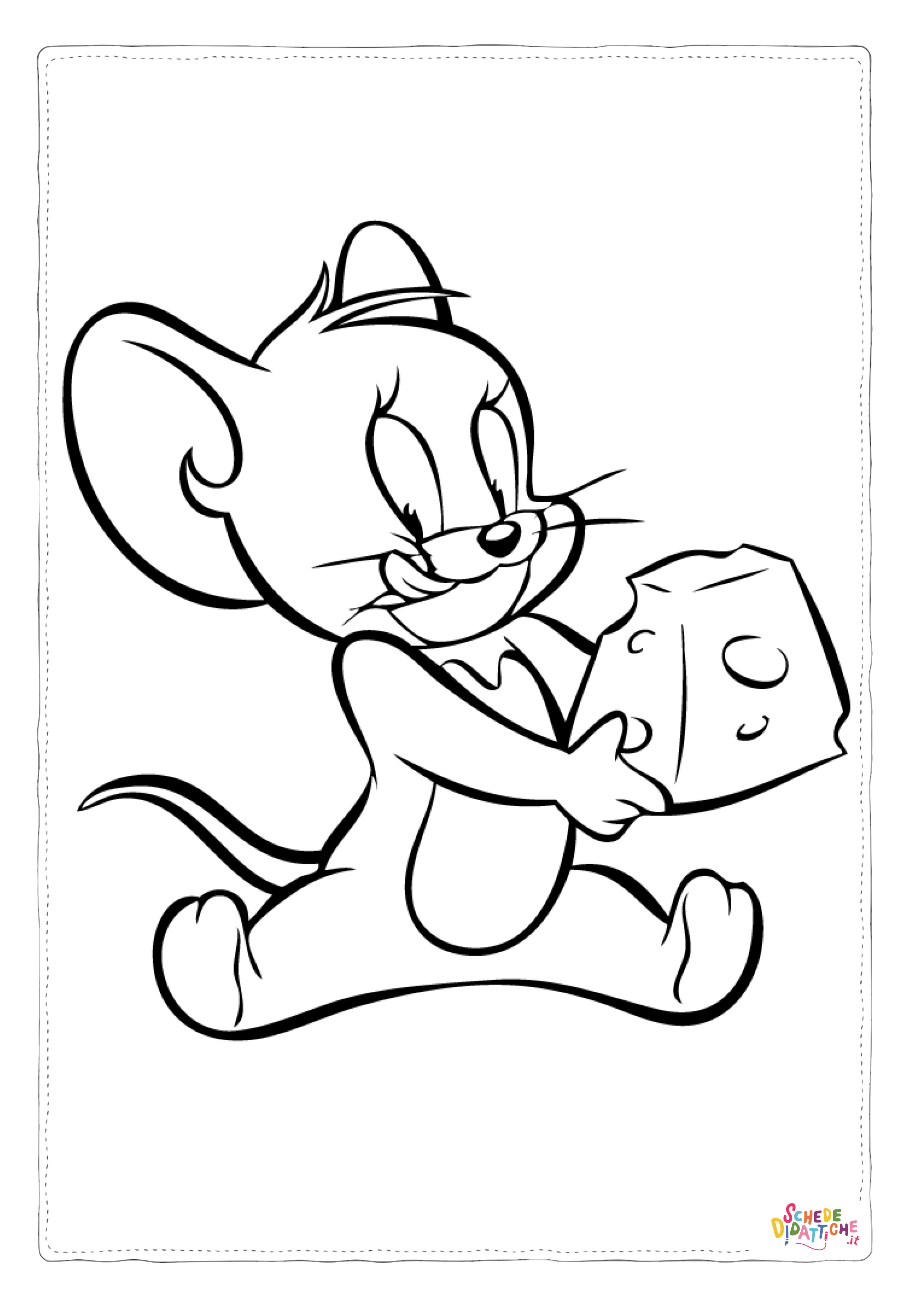 Disegno di Tom e Jerry da stampare e colorare 4