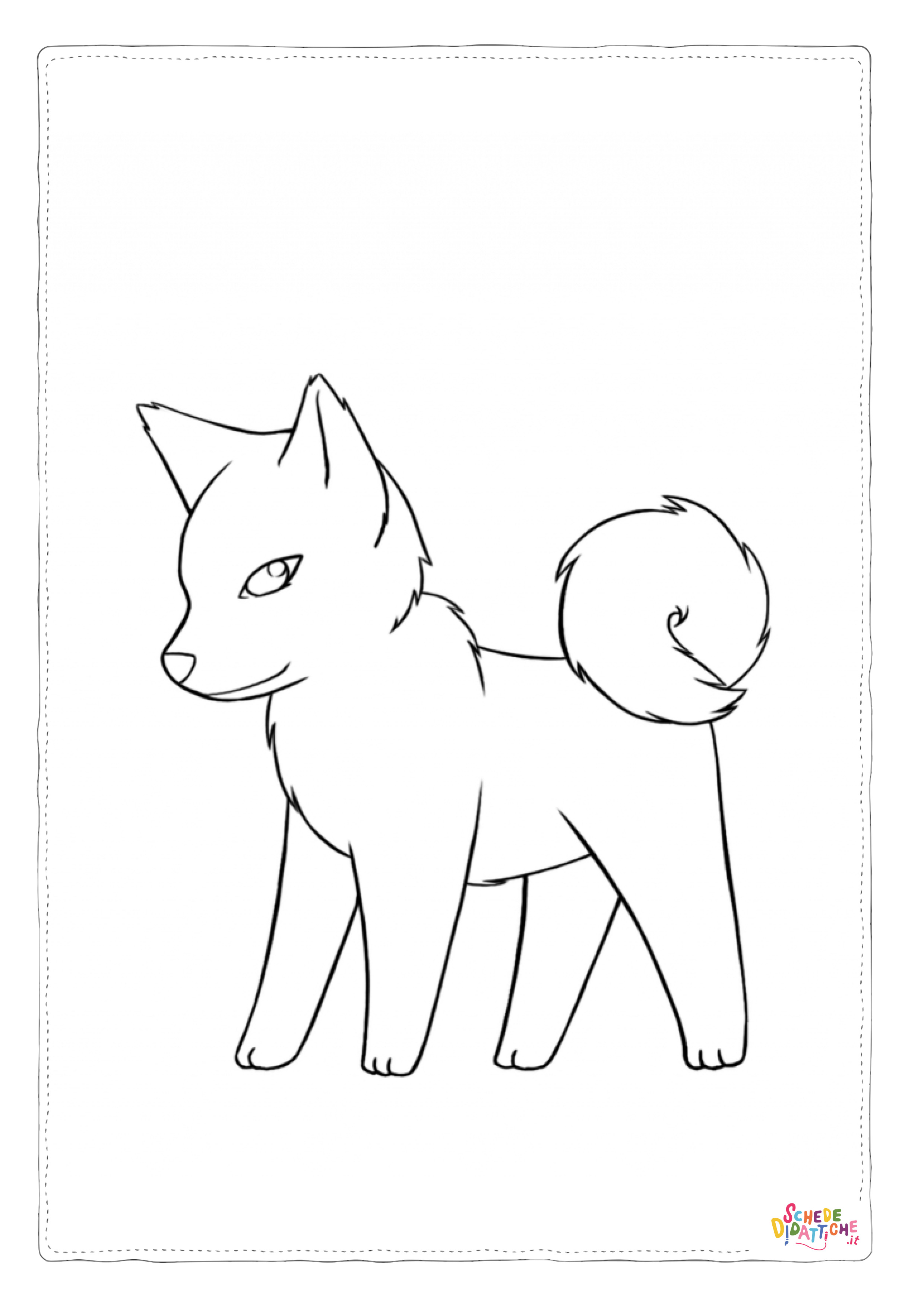 Disegno "Disegno di volpe da stampare e colorare 11" Disegno di volpe da stampare e colorare 11