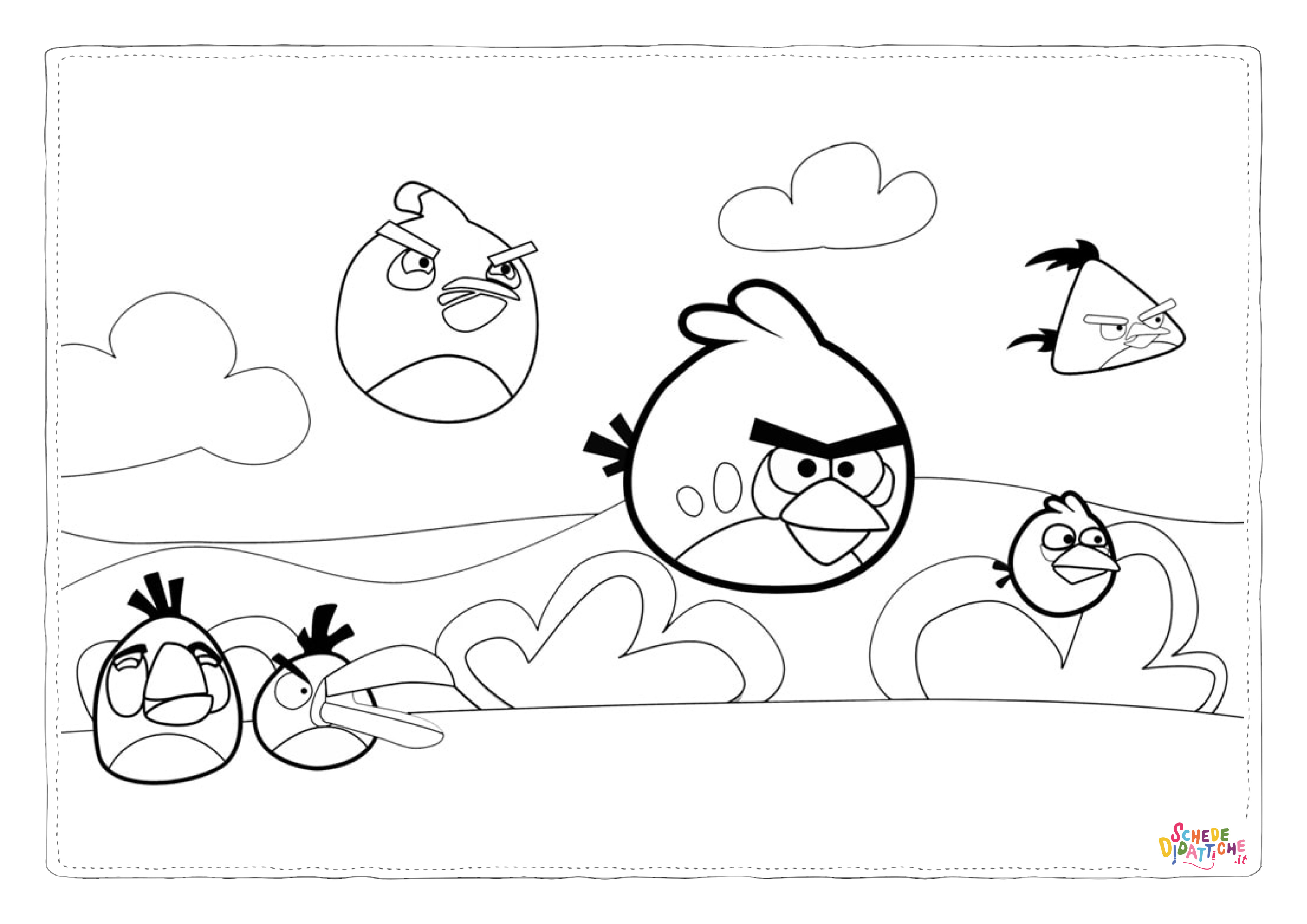 Disegno "Disegno di Angry birds da stampare e colorare 99" Disegno di Angry birds da stampare e colorare 99
