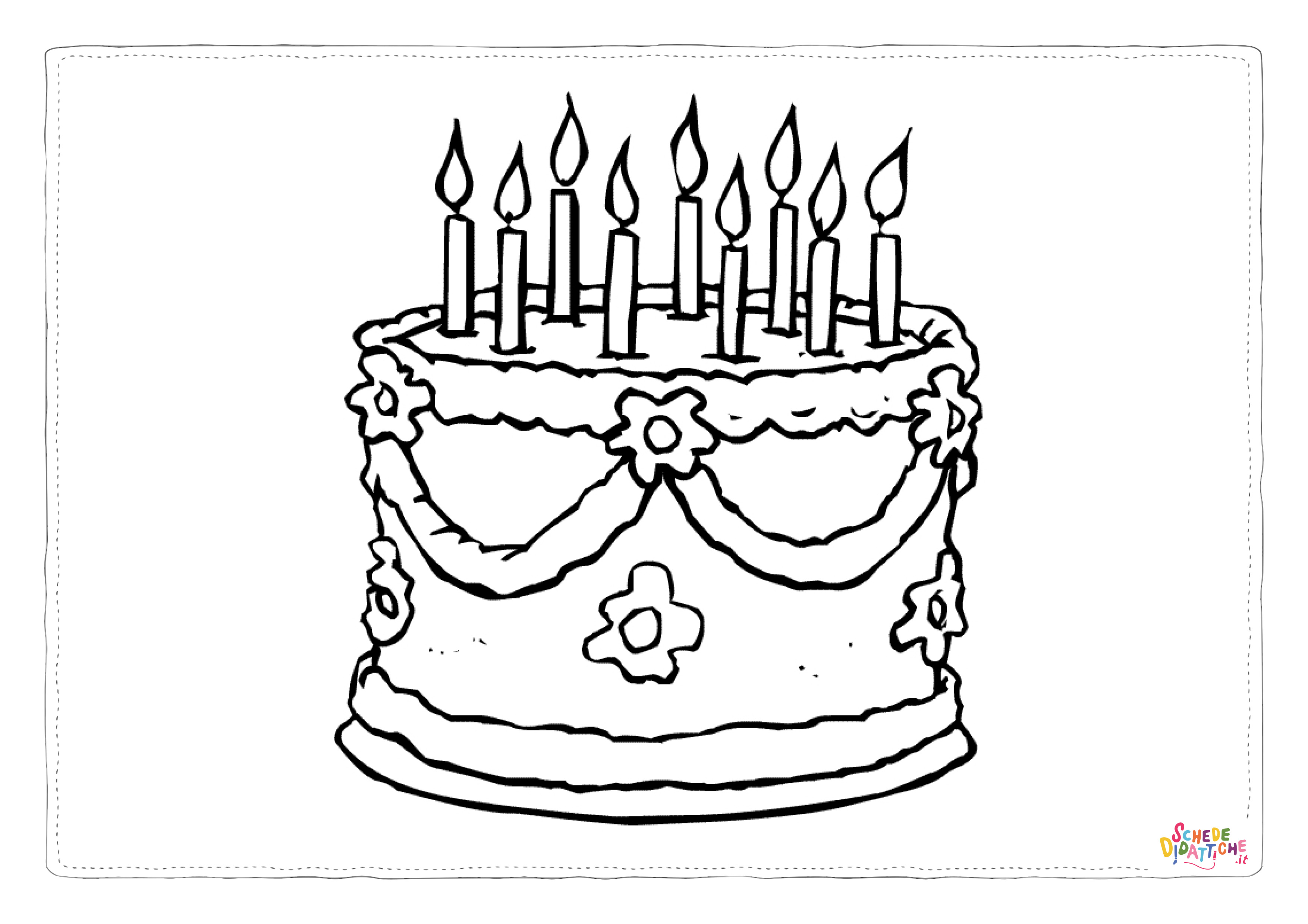 Disegno "Disegno di compleanno da stampare e colorare 20" Disegno di compleanno da stampare e colorare 20