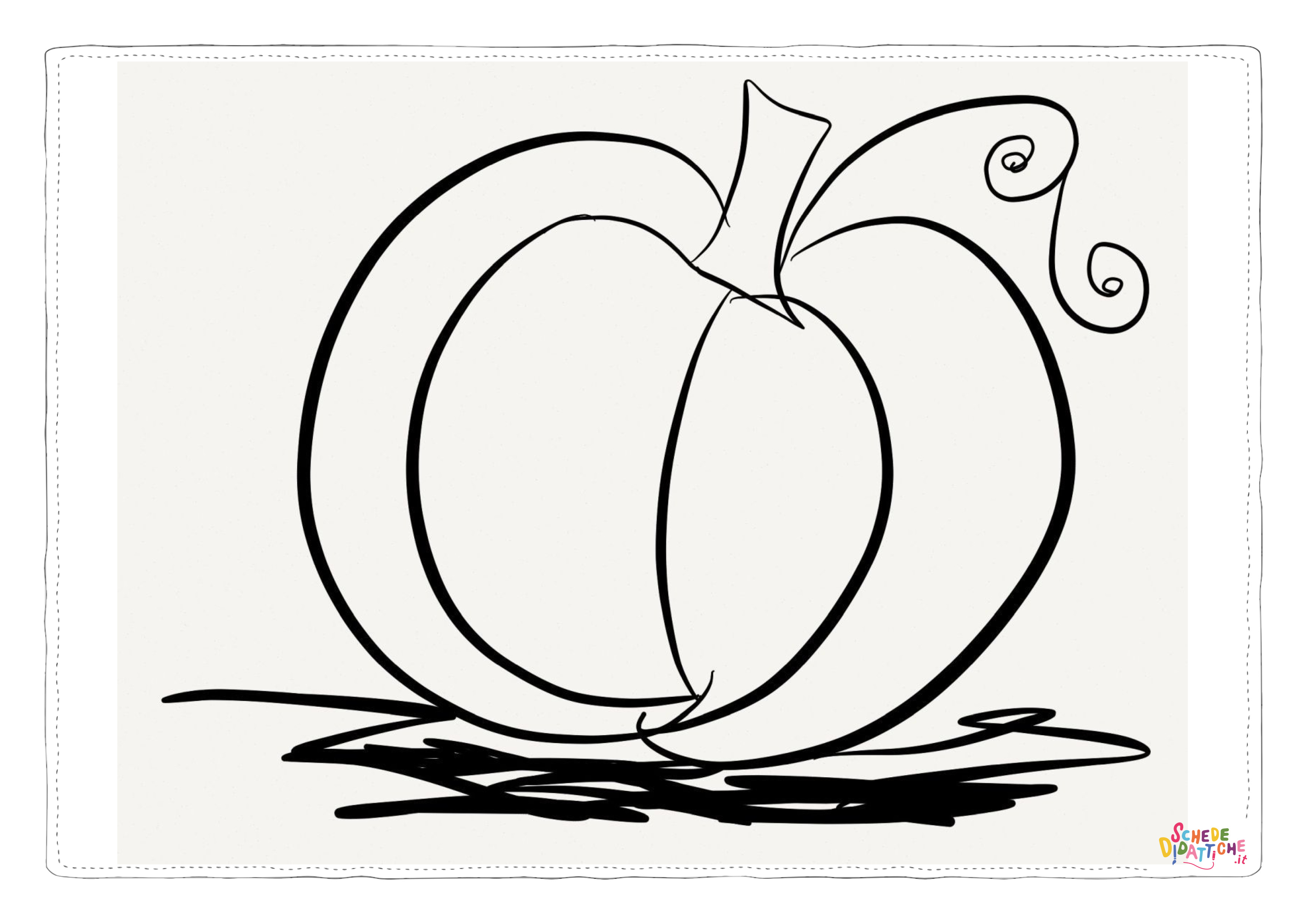 Disegno "Disegno di zucca da stampare e colorare 29" Disegno di zucca da stampare e colorare 29