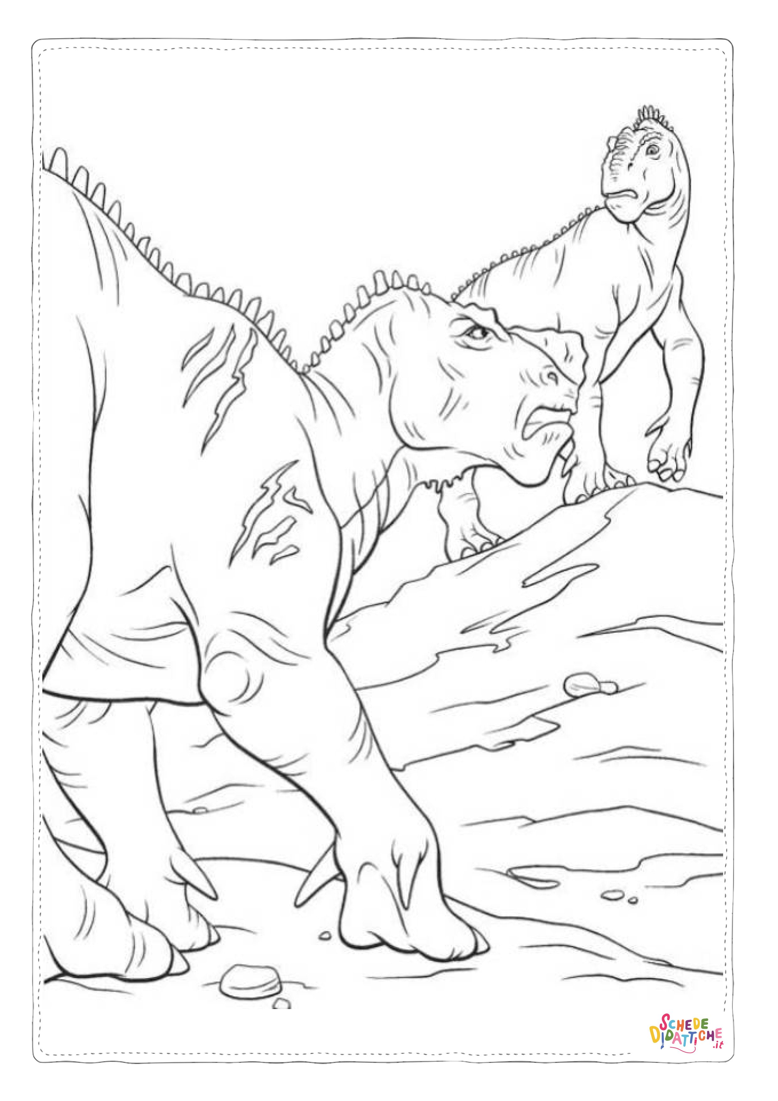 Disegno "Disegno di Tirannosauro da stampare e colorare 10" Disegno di Tirannosauro da stampare e colorare 10