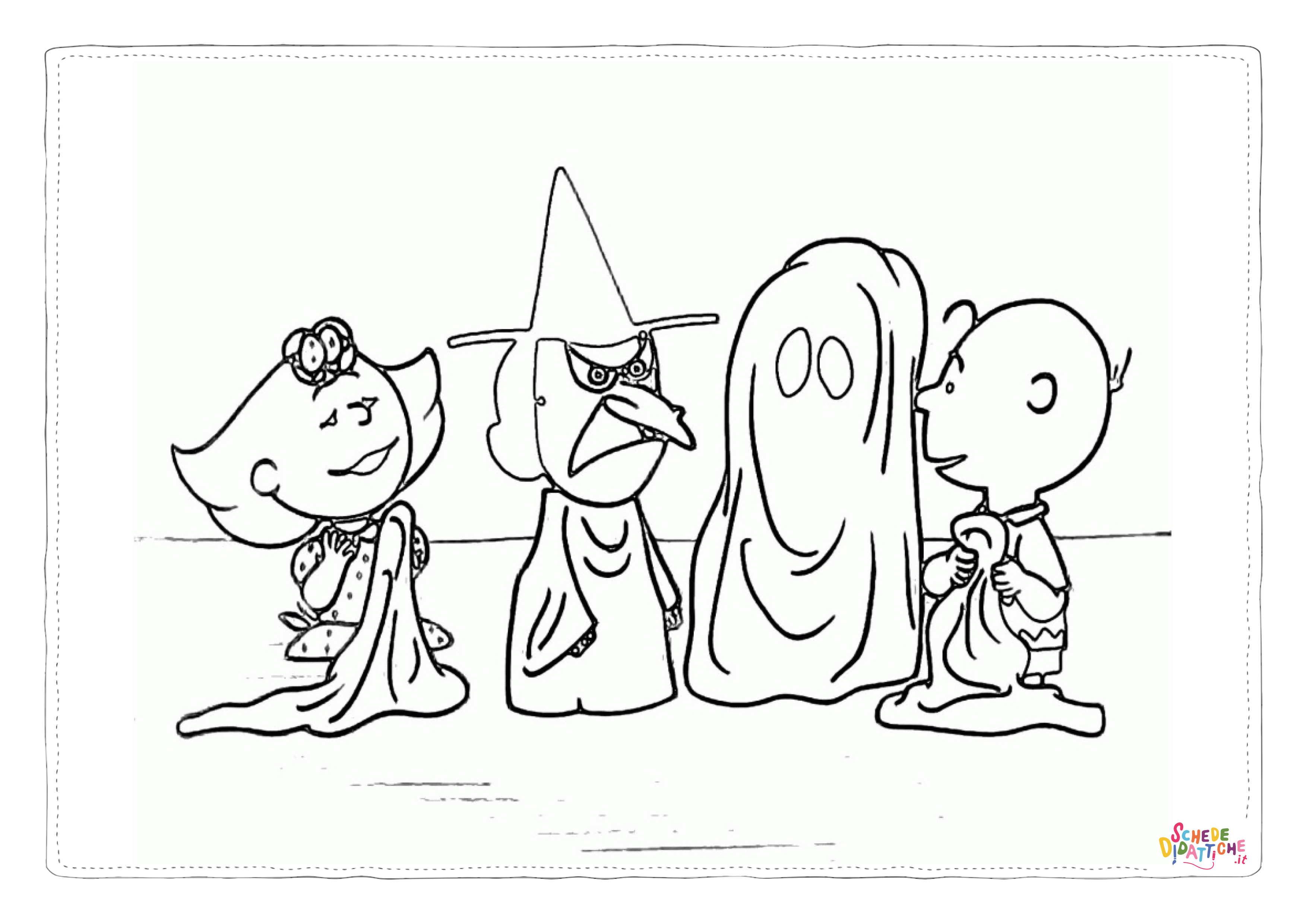 Disegno "Disegno di Snoopy da stampare e colorare 5" Disegno di Snoopy da stampare e colorare 5