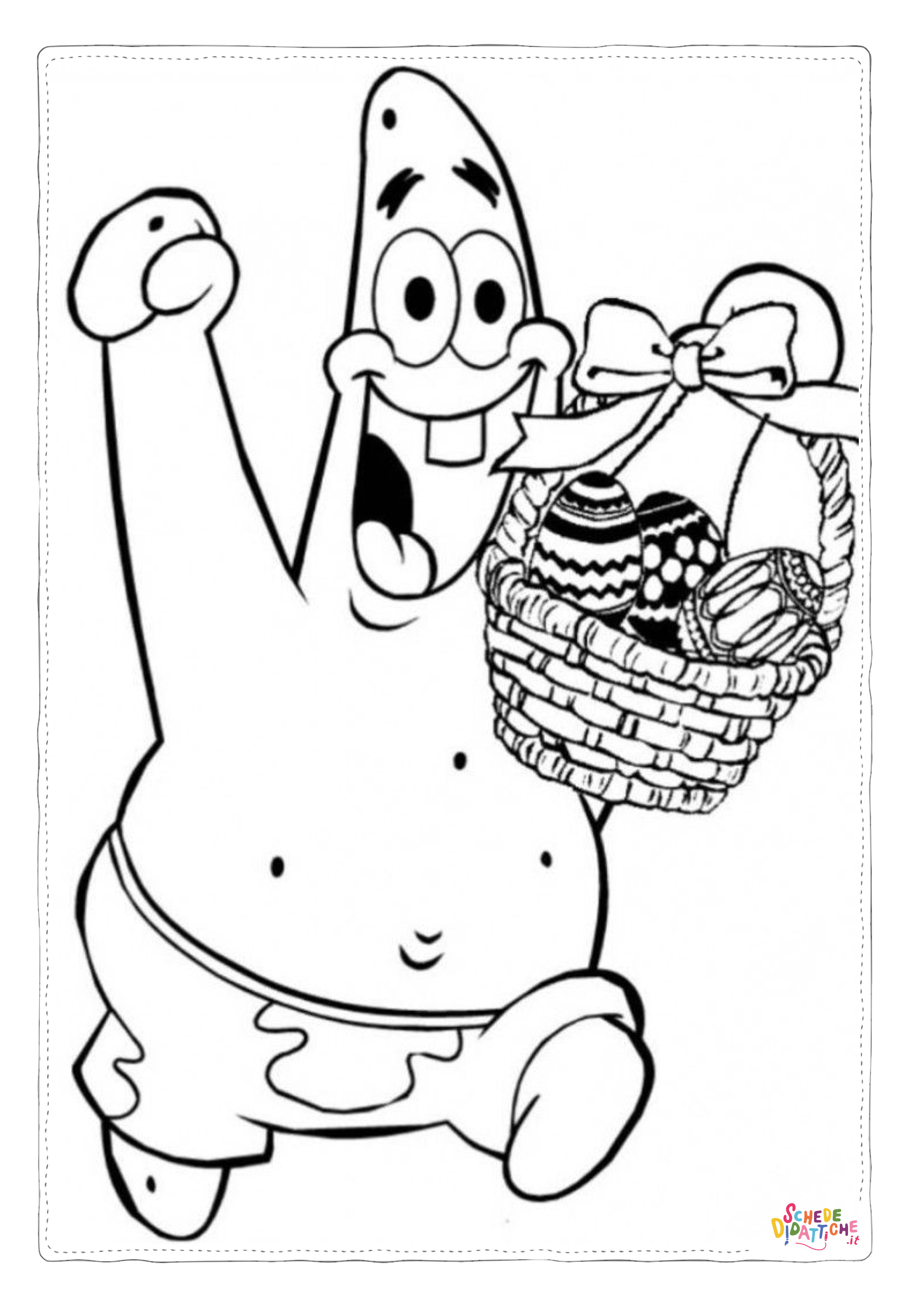 Disegno "Disegno di Spongebob da stampare e colorare 48" Disegno di Spongebob da stampare e colorare 48