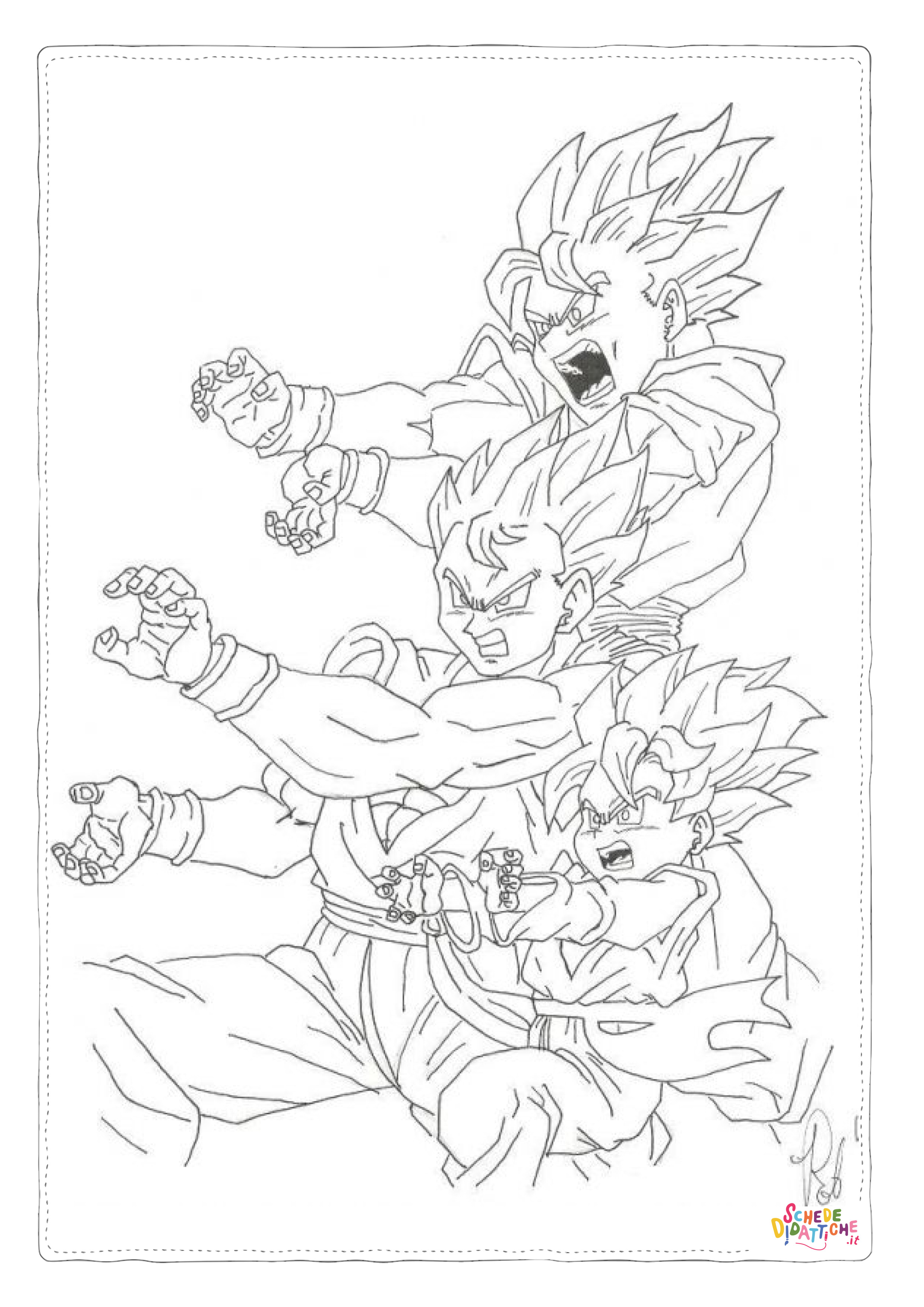 Disegno "Disegno di Dragon Ball da stampare e colorare 9" Disegno di Dragon Ball da stampare e colorare 9
