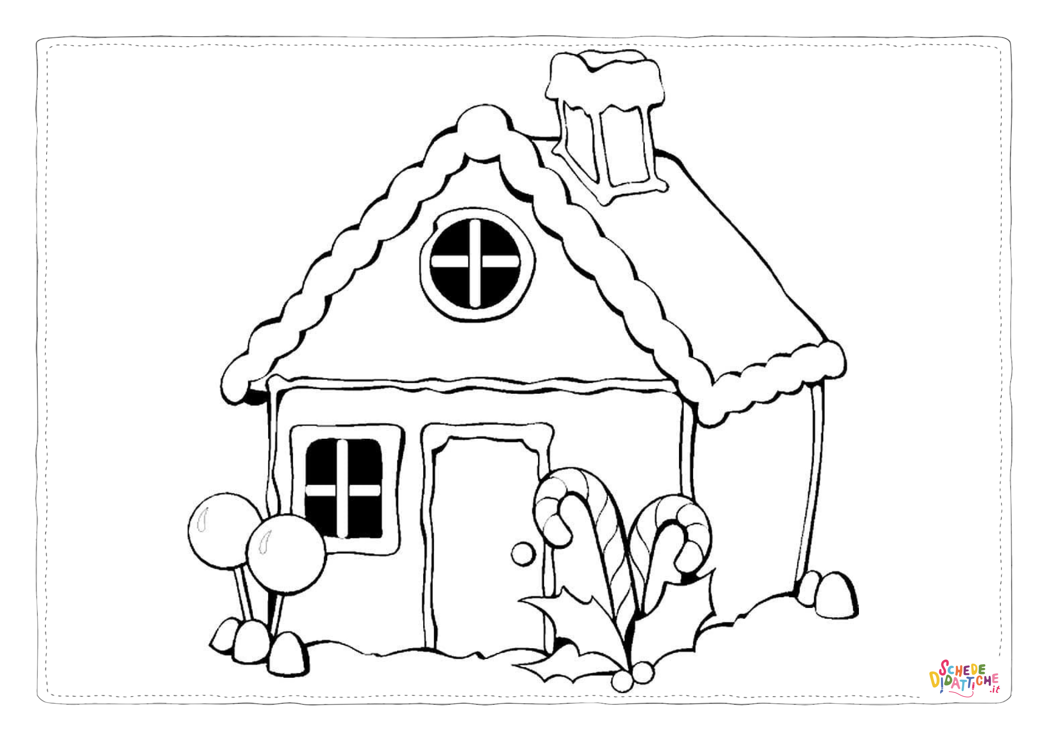 Disegno di casa da stampare e colorare 32