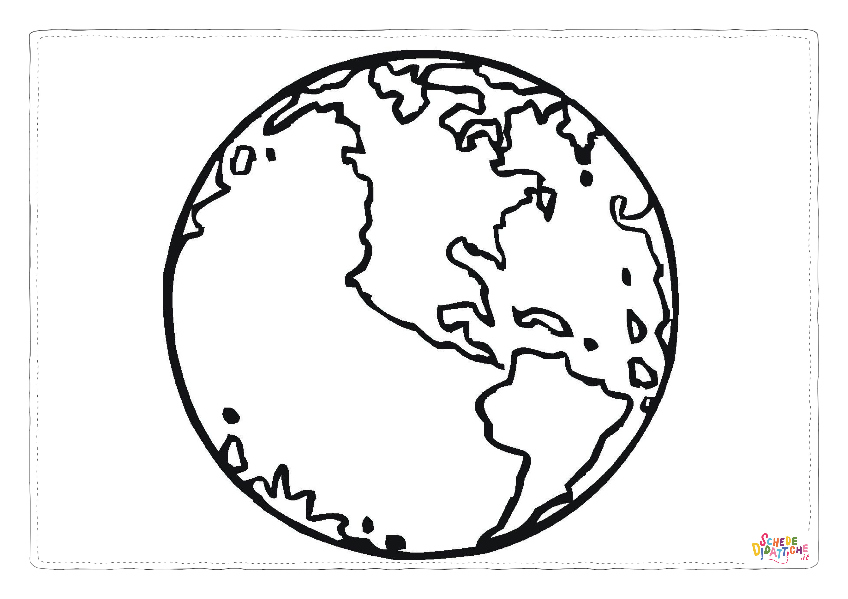 Disegno "Disegno di terra da stampare e colorare 17" Disegno di terra da stampare e colorare 17