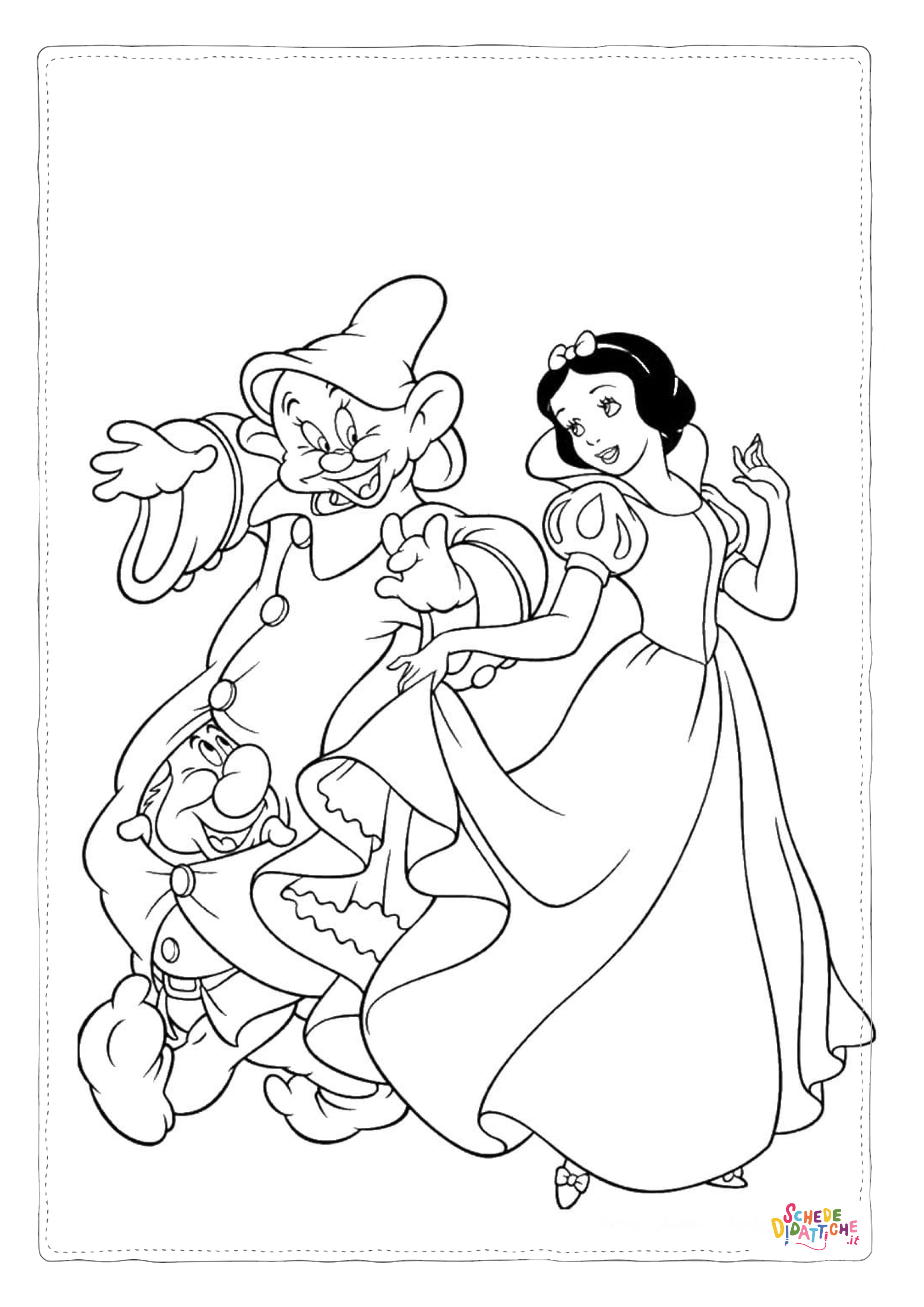 Disegno di Tutte le principesse Disney da stampare e colorare 58