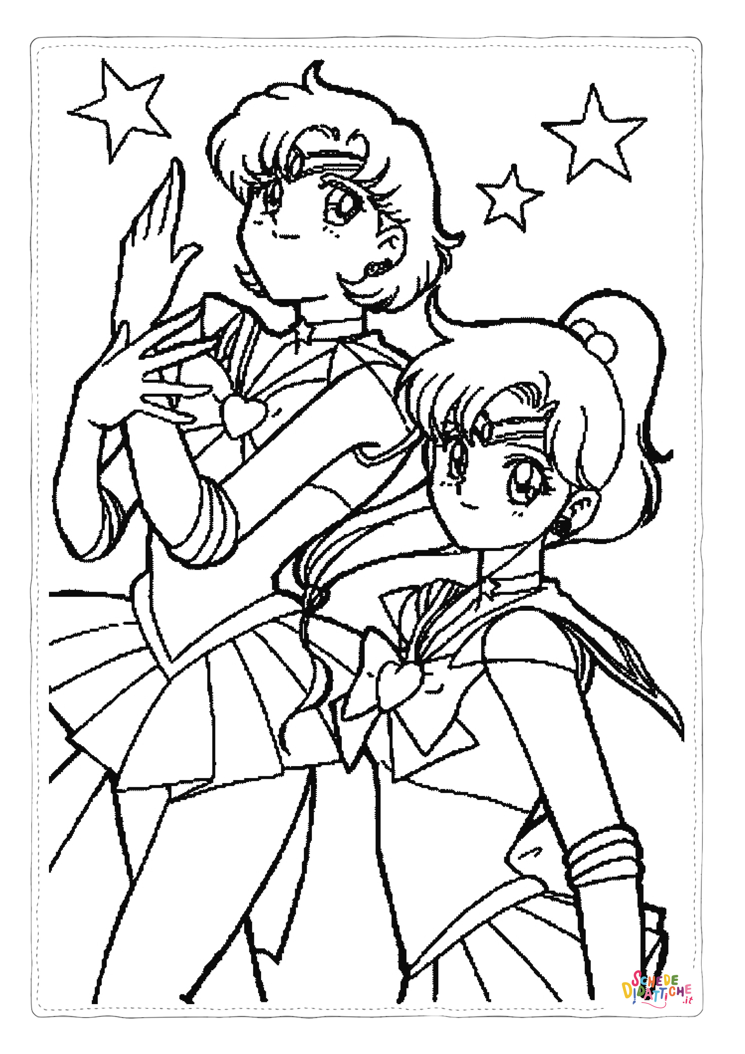 Disegno di Sailor Moon da stampare e colorare 4